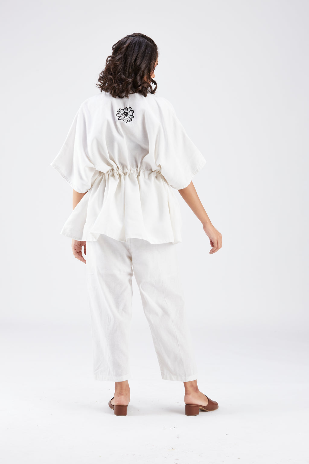 Amae White Co-ord set by Hasttvam with Ete by Hasttvam at Kamakhyaa for sustainable fashion
