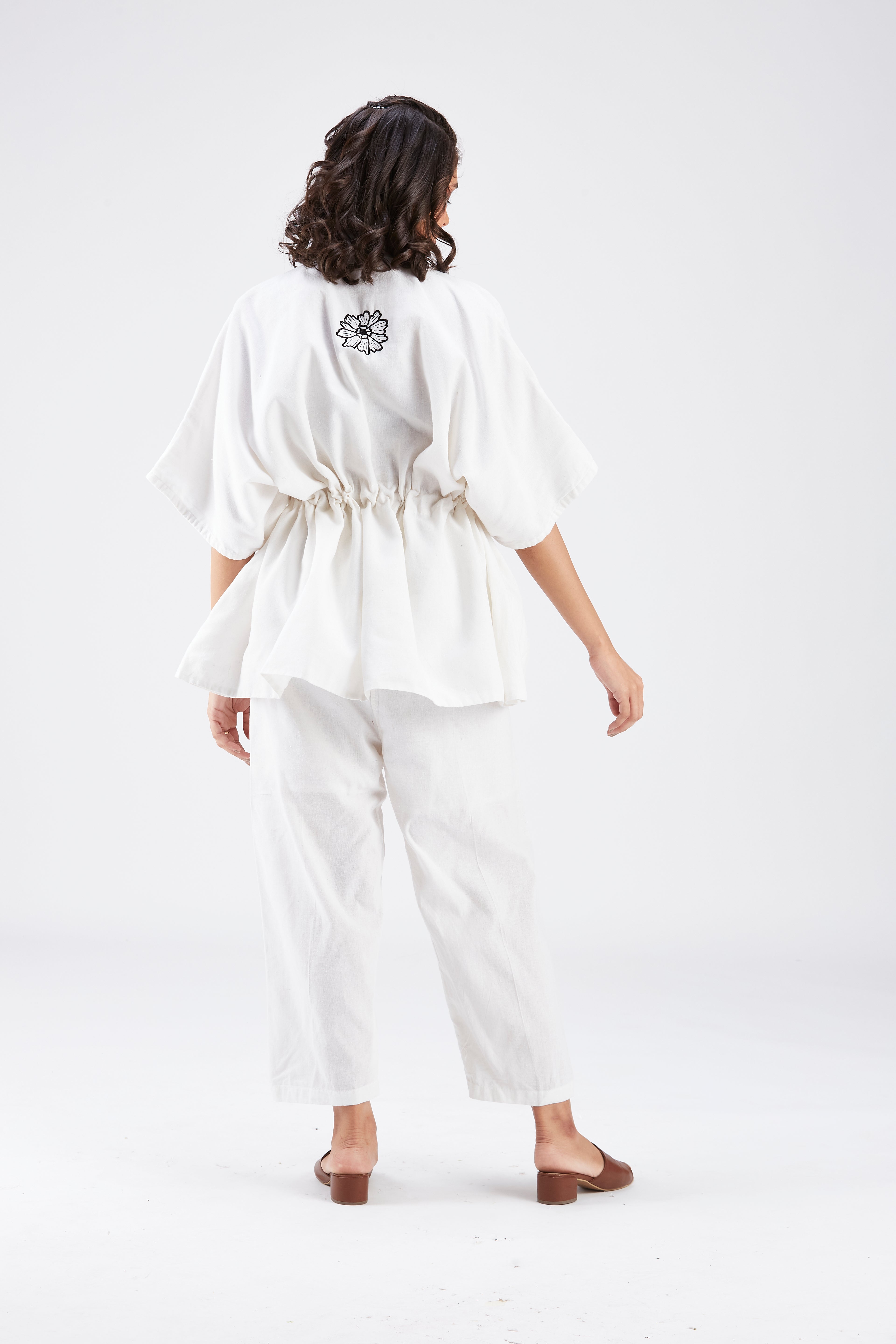 Amae White Co-ord set by Hasttvam with Ete by Hasttvam at Kamakhyaa for sustainable fashion