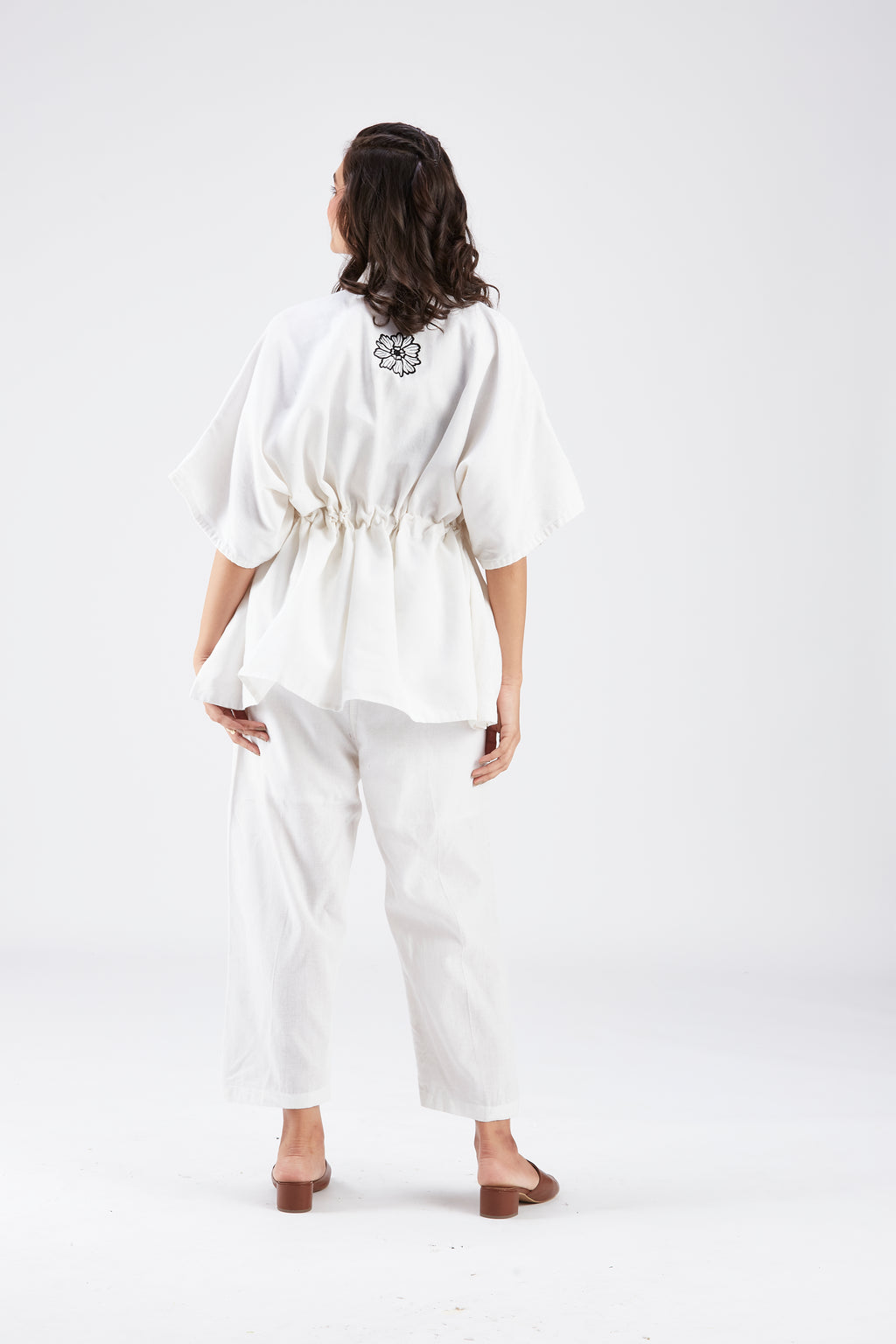 Amae White Co-ord set by Hasttvam with Ete by Hasttvam at Kamakhyaa for sustainable fashion