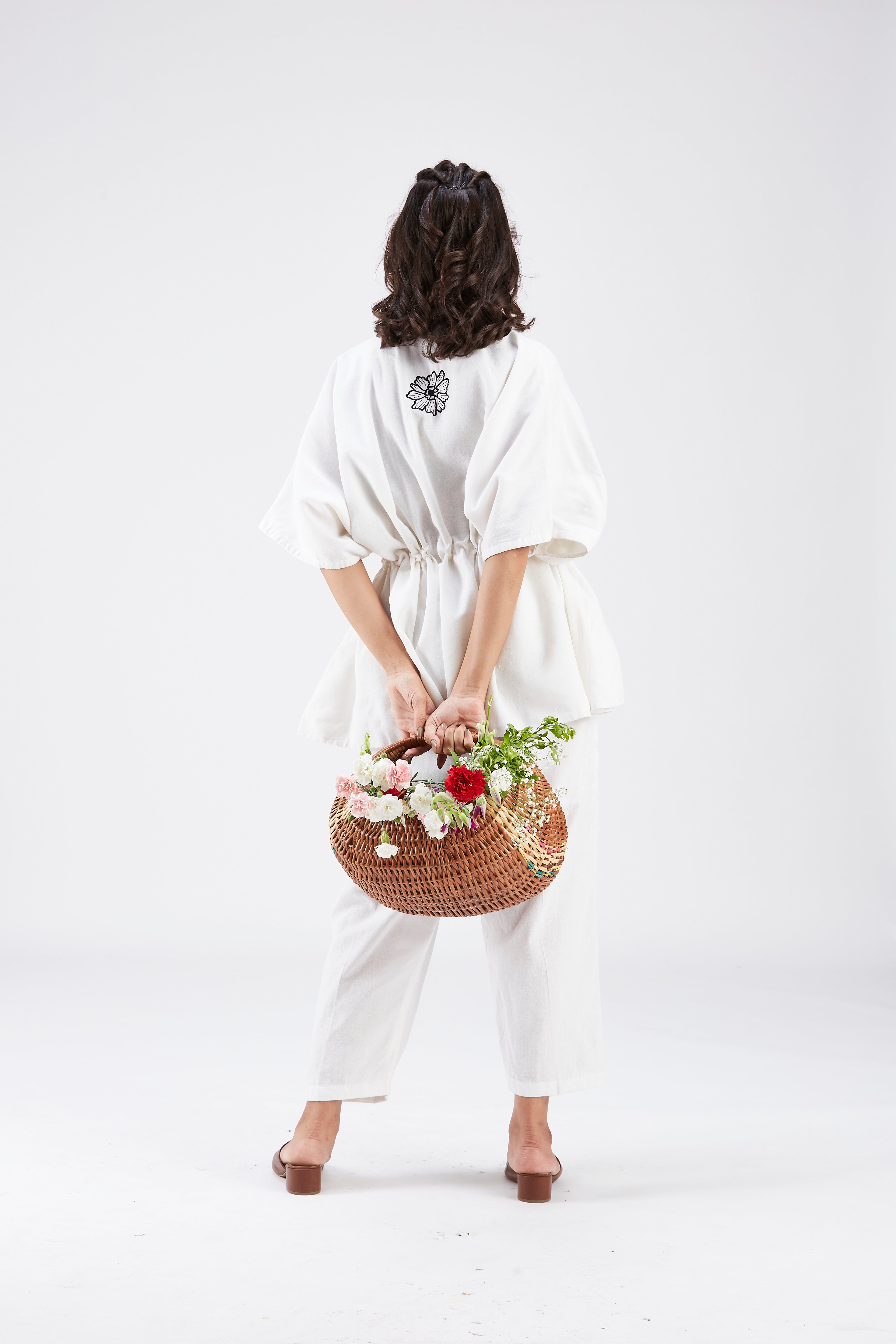 Amae White Co-ord set by Hasttvam with Ete by Hasttvam at Kamakhyaa for sustainable fashion
