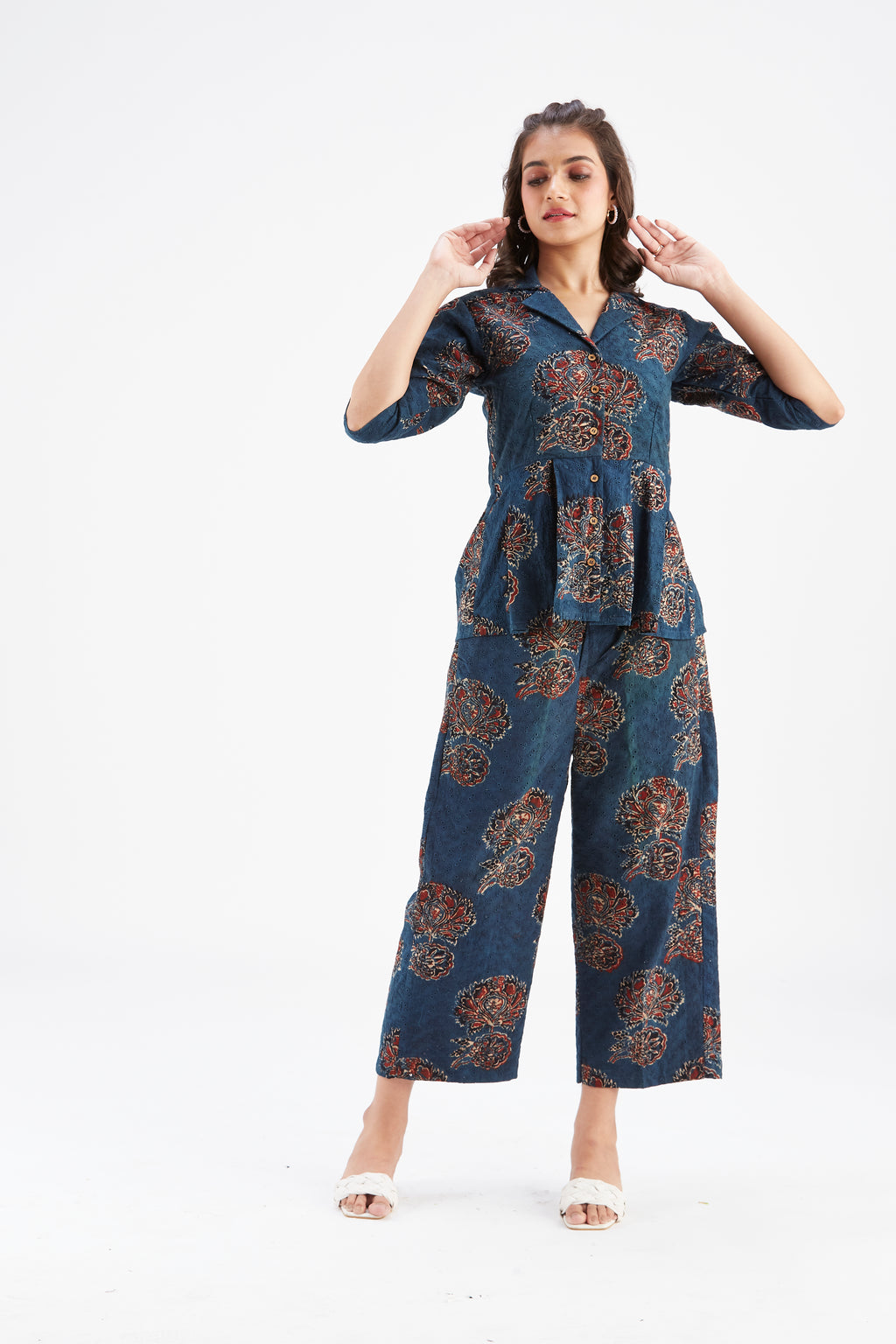 Zola Indigo Co-ord set by Hasttvam with Ete by Hasttvam at Kamakhyaa for sustainable fashion