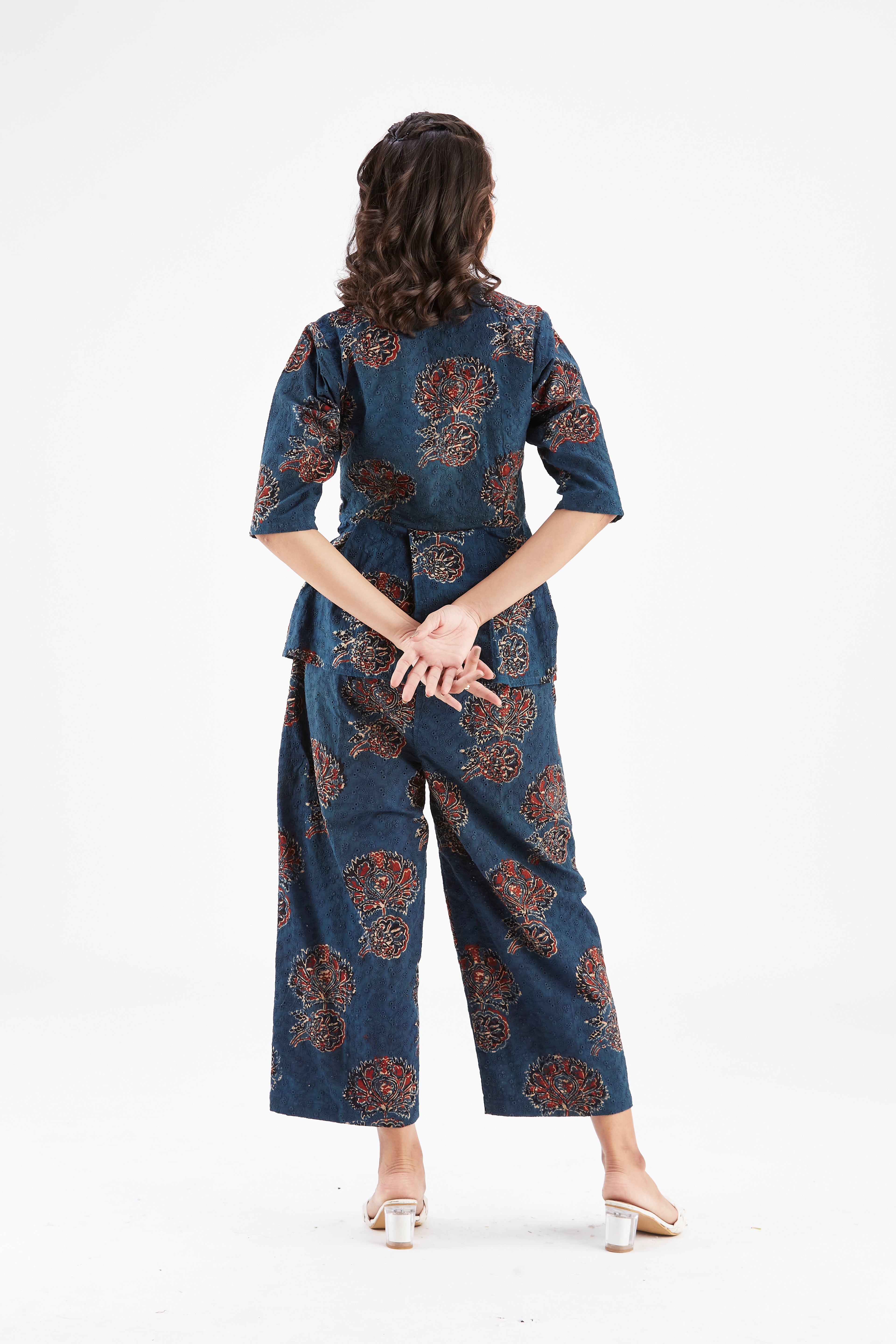 Zola Indigo Co-ord set by Hasttvam with Ete by Hasttvam at Kamakhyaa for sustainable fashion