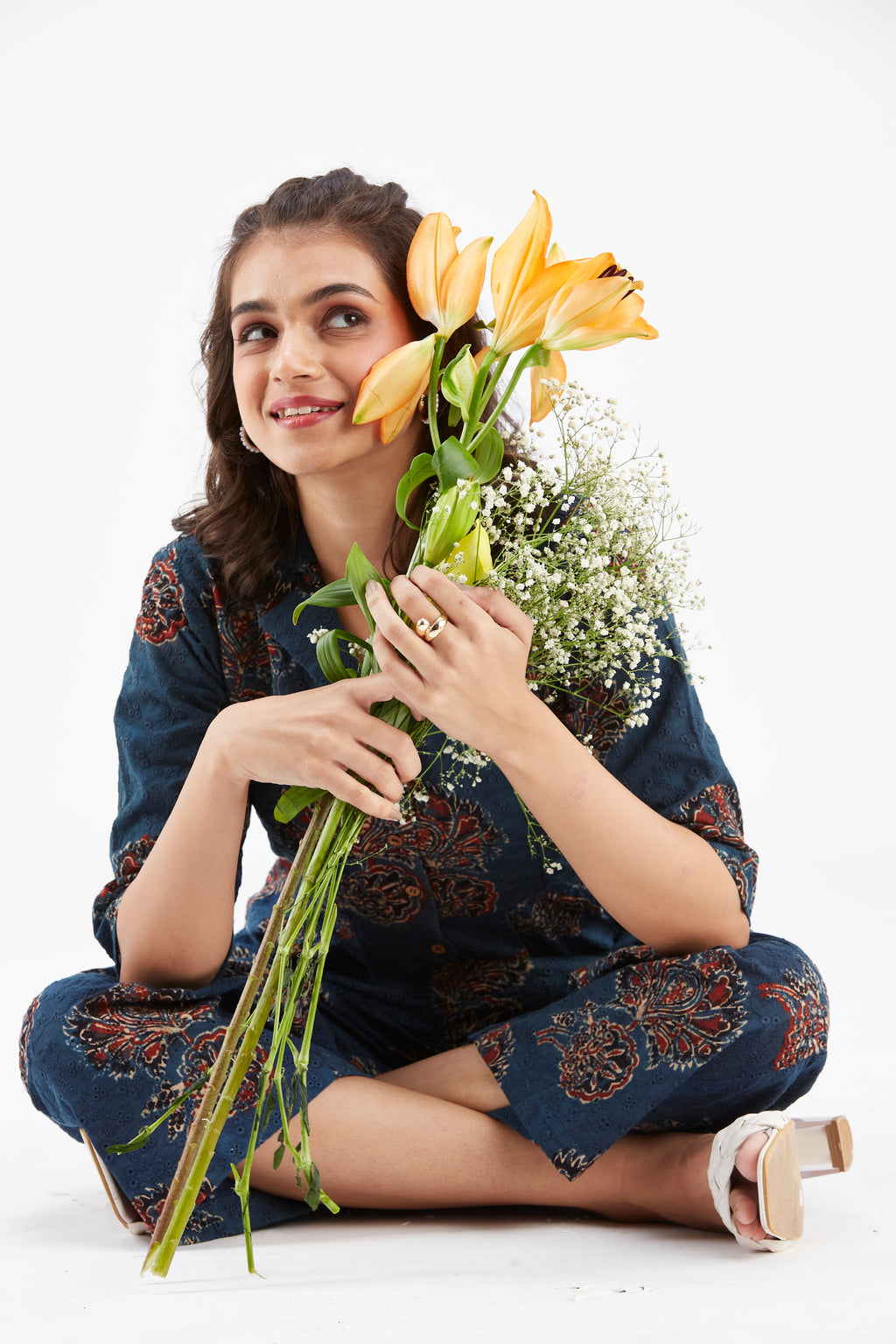 Zola Indigo Co-ord set by Hasttvam with Ete by Hasttvam at Kamakhyaa for sustainable fashion