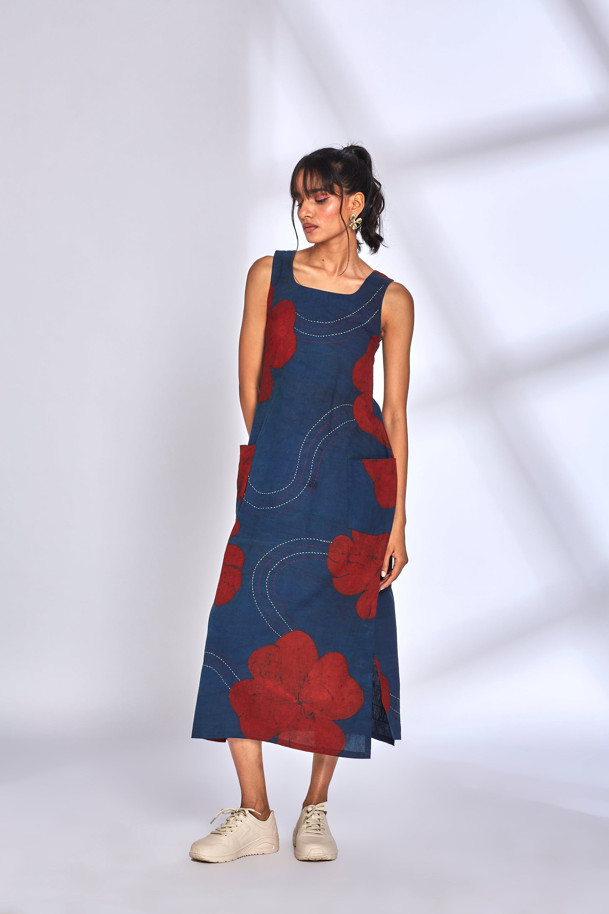 Aura Indigo Dress by Hasttvam with at Kamakhyaa for sustainable fashion