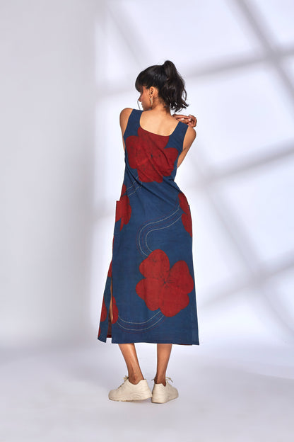 Aura Indigo Dress by Hasttvam with at Kamakhyaa for sustainable fashion