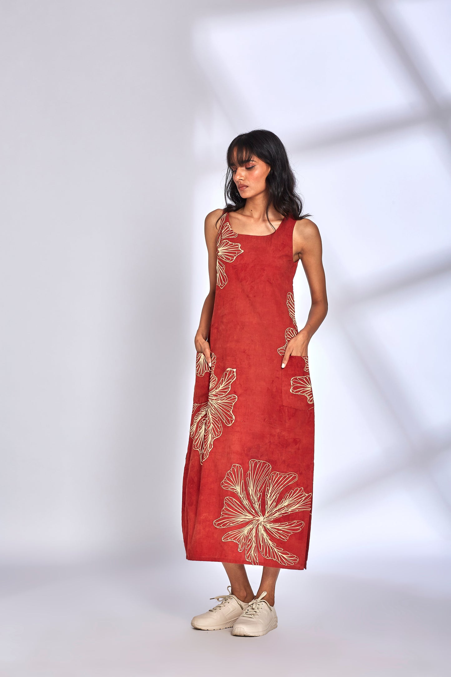 Aura Red Dress by Hasttvam with at Kamakhyaa for sustainable fashion