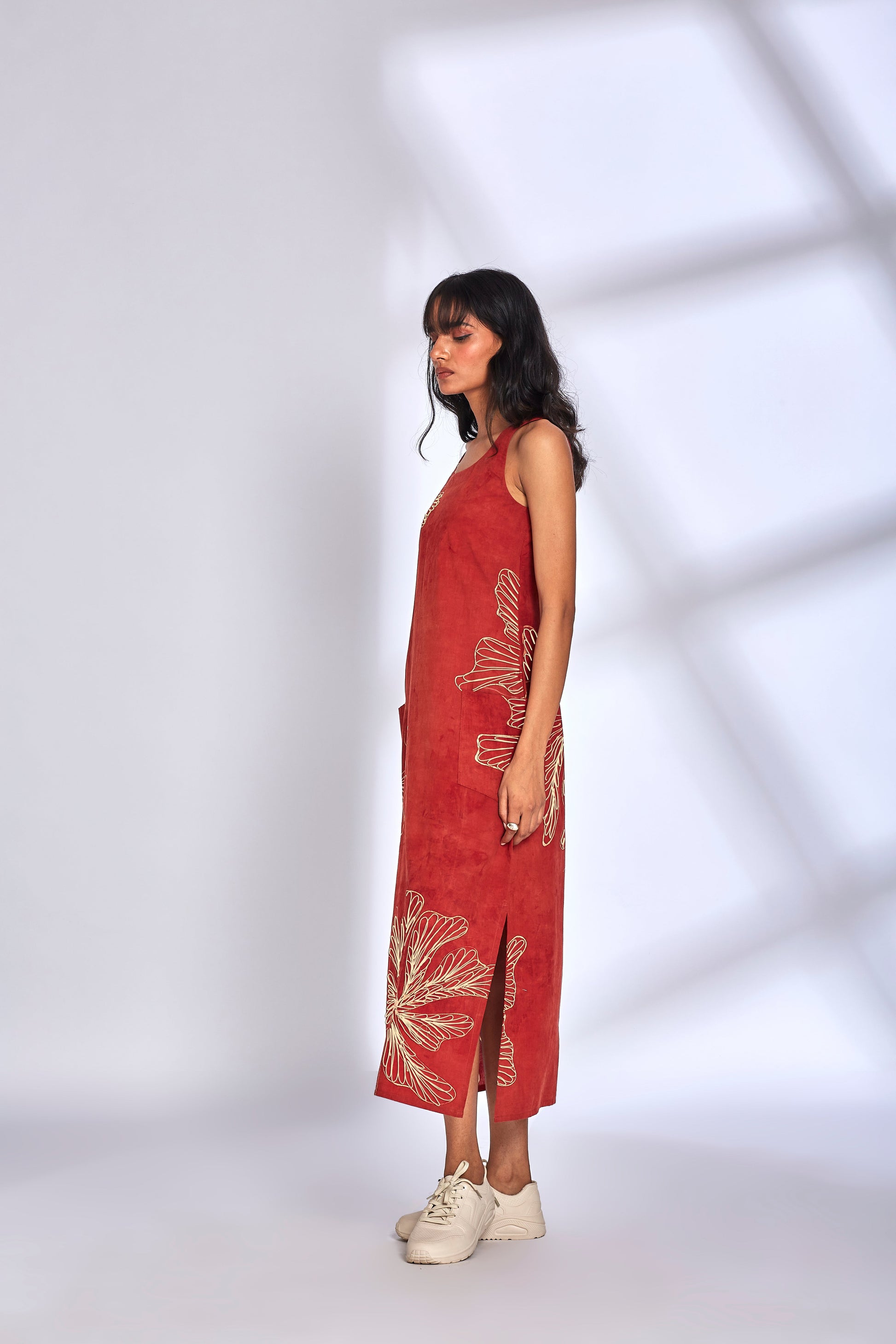 Aura Red Dress by Hasttvam with at Kamakhyaa for sustainable fashion