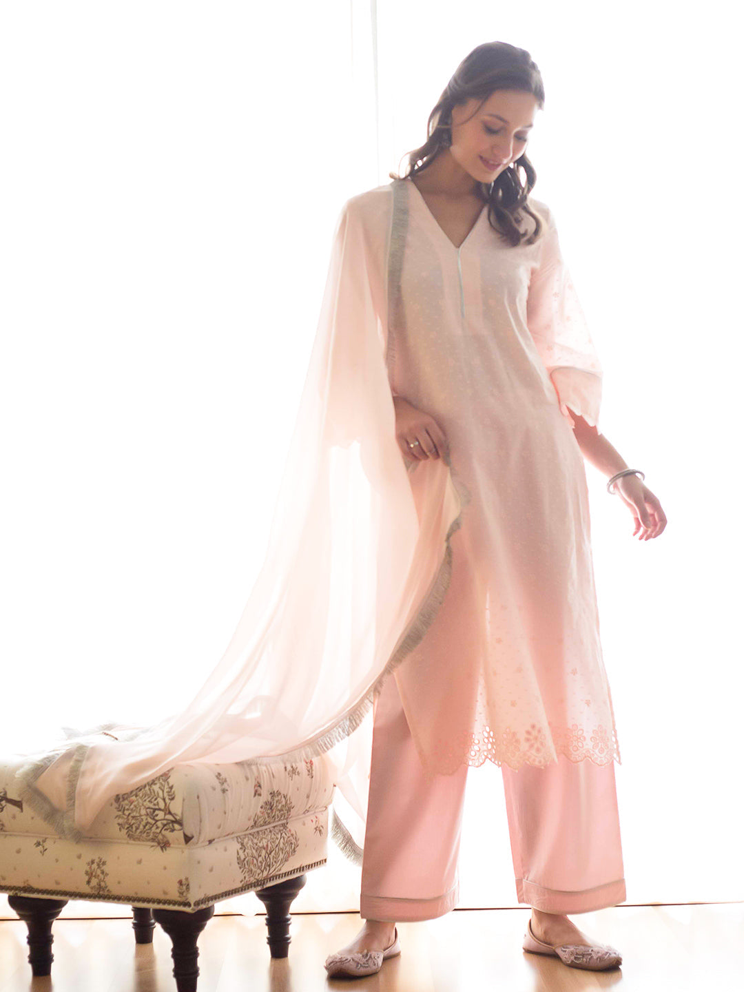 Saba Kurta Set by RoohbyRidhimaa with Large, Medium, Small, X-Large at Kamakhyaa for sustainable fashion