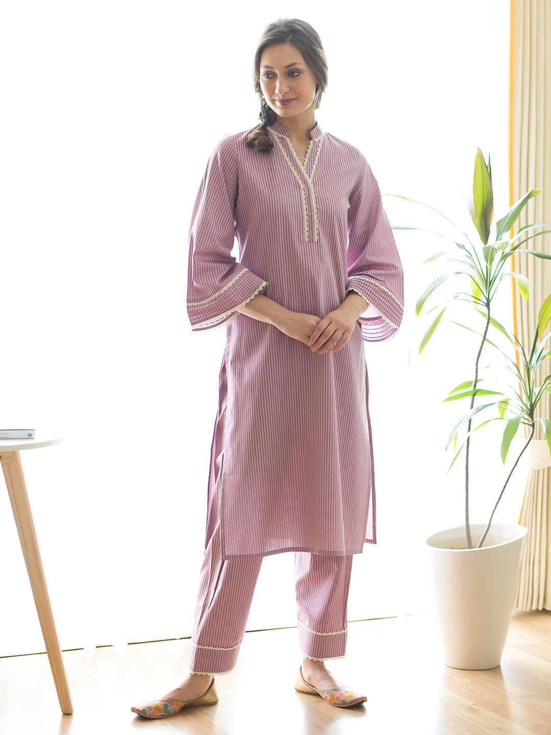 Hayat Kurta Set by RoohbyRidhimaa with Large, Medium, Small, X-Large at Kamakhyaa for sustainable fashion