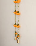 Tangerine Marigold Hangings Set of 2 by Ikriit'm with Decor at Kamakhyaa for sustainable fashion