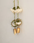 Ecru Marigold Hangings Set of 2 by Ikriit'm with Decor at Kamakhyaa for sustainable fashion