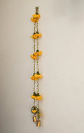 Yellow Marigold Hangings Set of 2 by Ikriit'm with Decor at Kamakhyaa for sustainable fashion