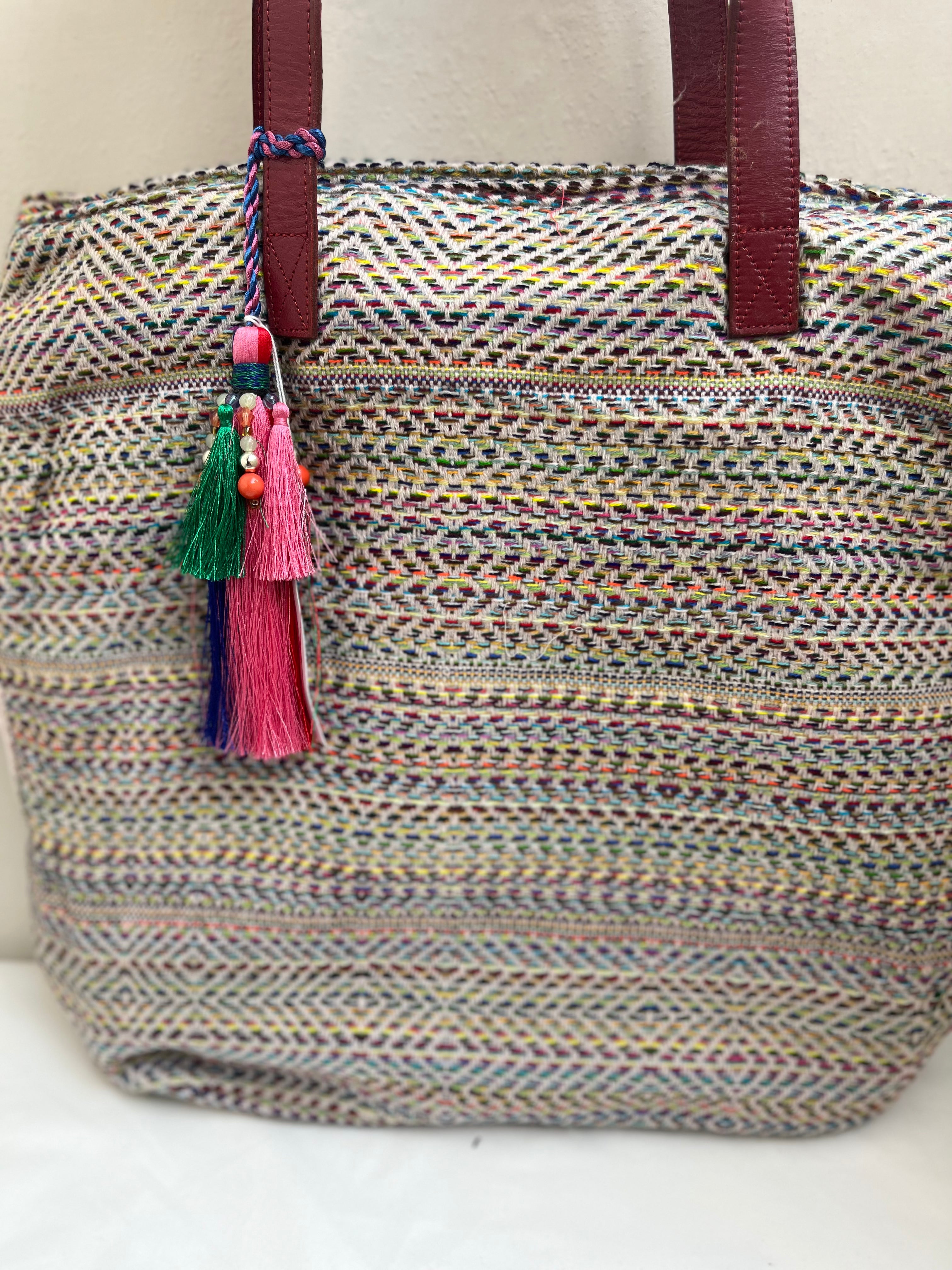 Multicolor Handbag by Discarded Fresh Bags with at Kamakhyaa for sustainable fashion