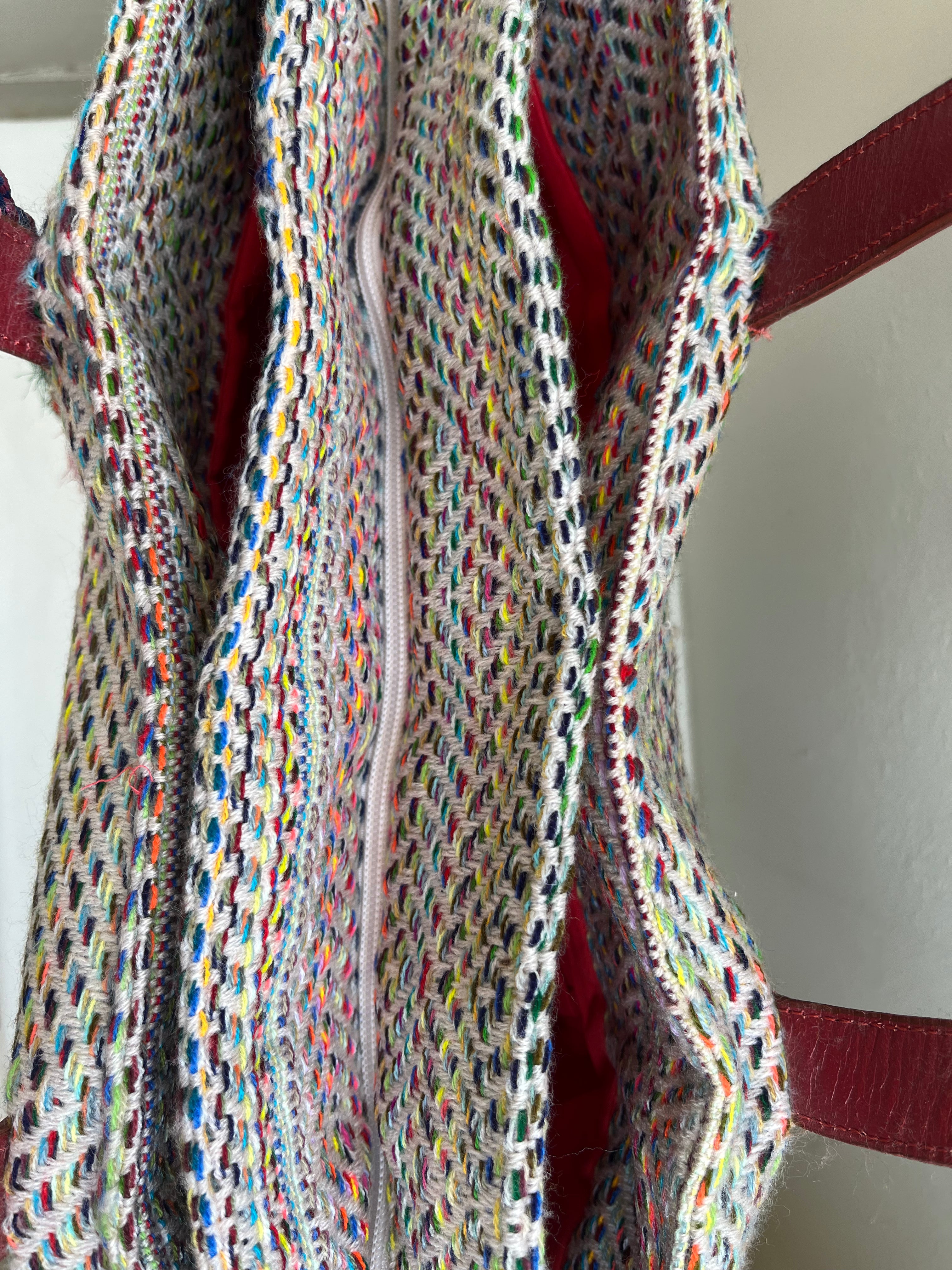 Multicolor Handbag by Discarded Fresh Bags with at Kamakhyaa for sustainable fashion