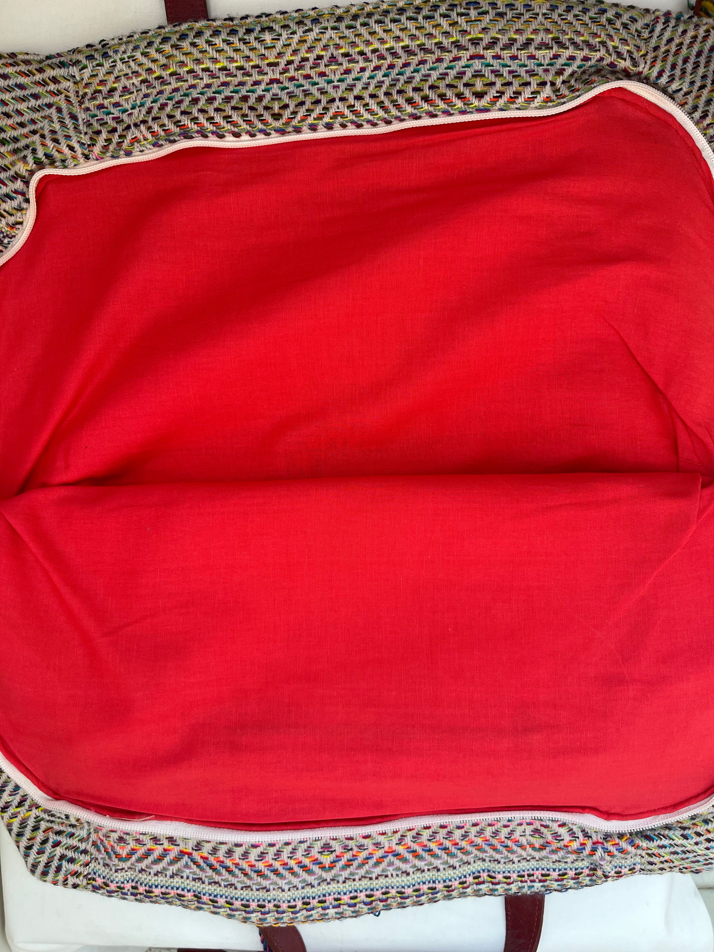 Multicolor Handbag by Discarded Fresh Bags with at Kamakhyaa for sustainable fashion