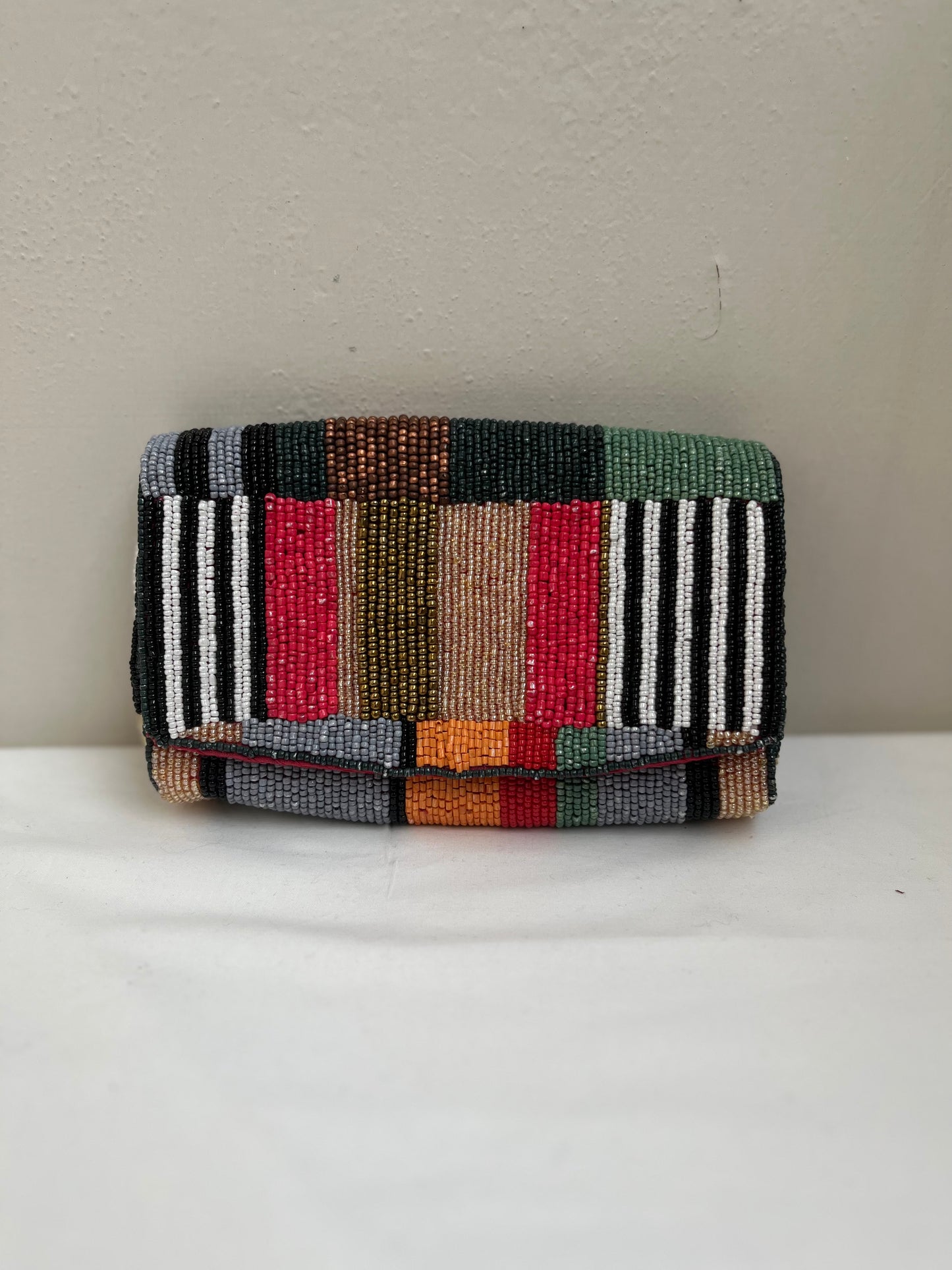 Multicolor Beaded Detachable Sling Bag by Discarded Fresh Bags with at Kamakhyaa for sustainable fashion