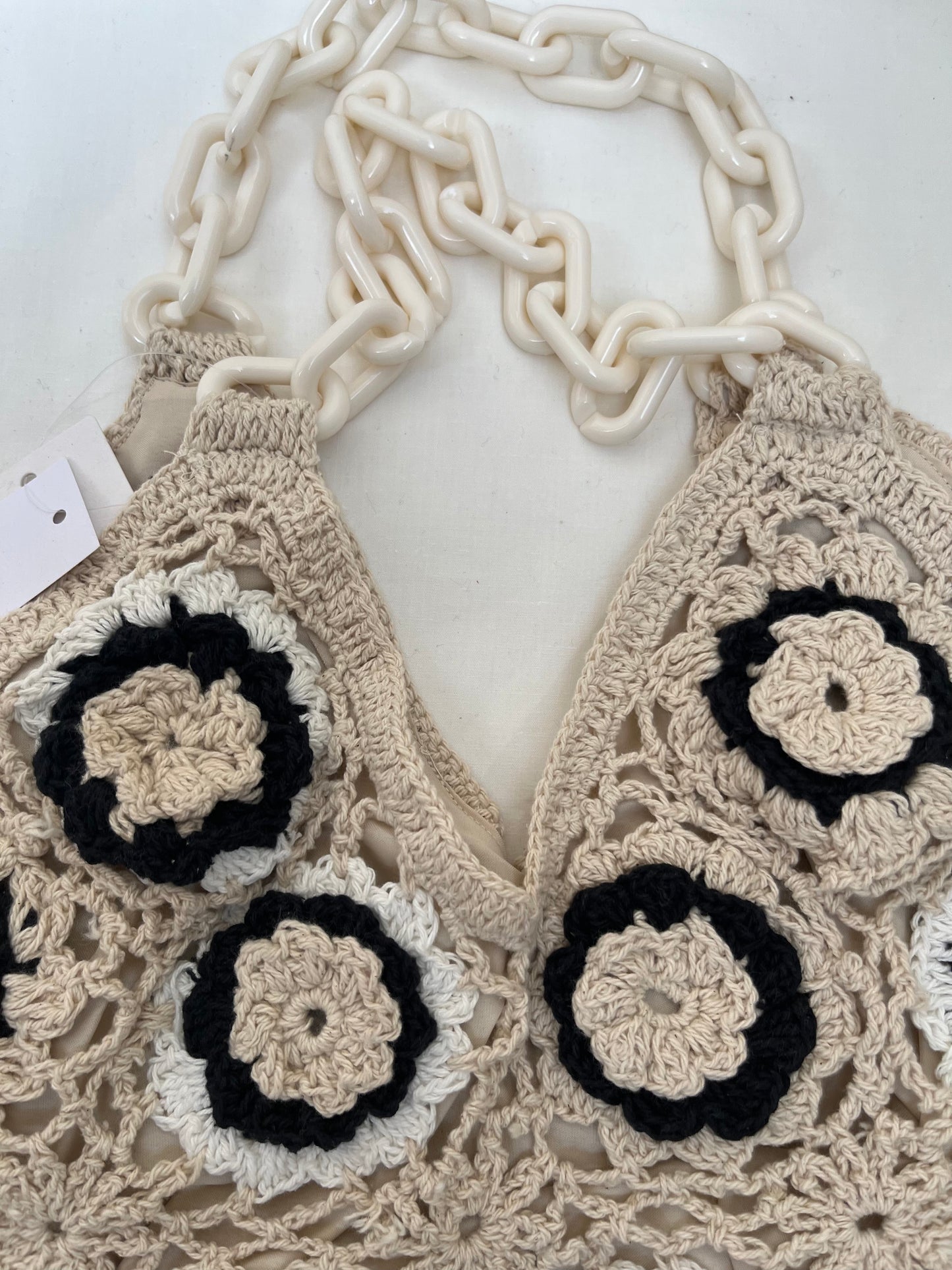 Crochet Hand Bag by Discarded Fresh Bags with at Kamakhyaa for sustainable fashion