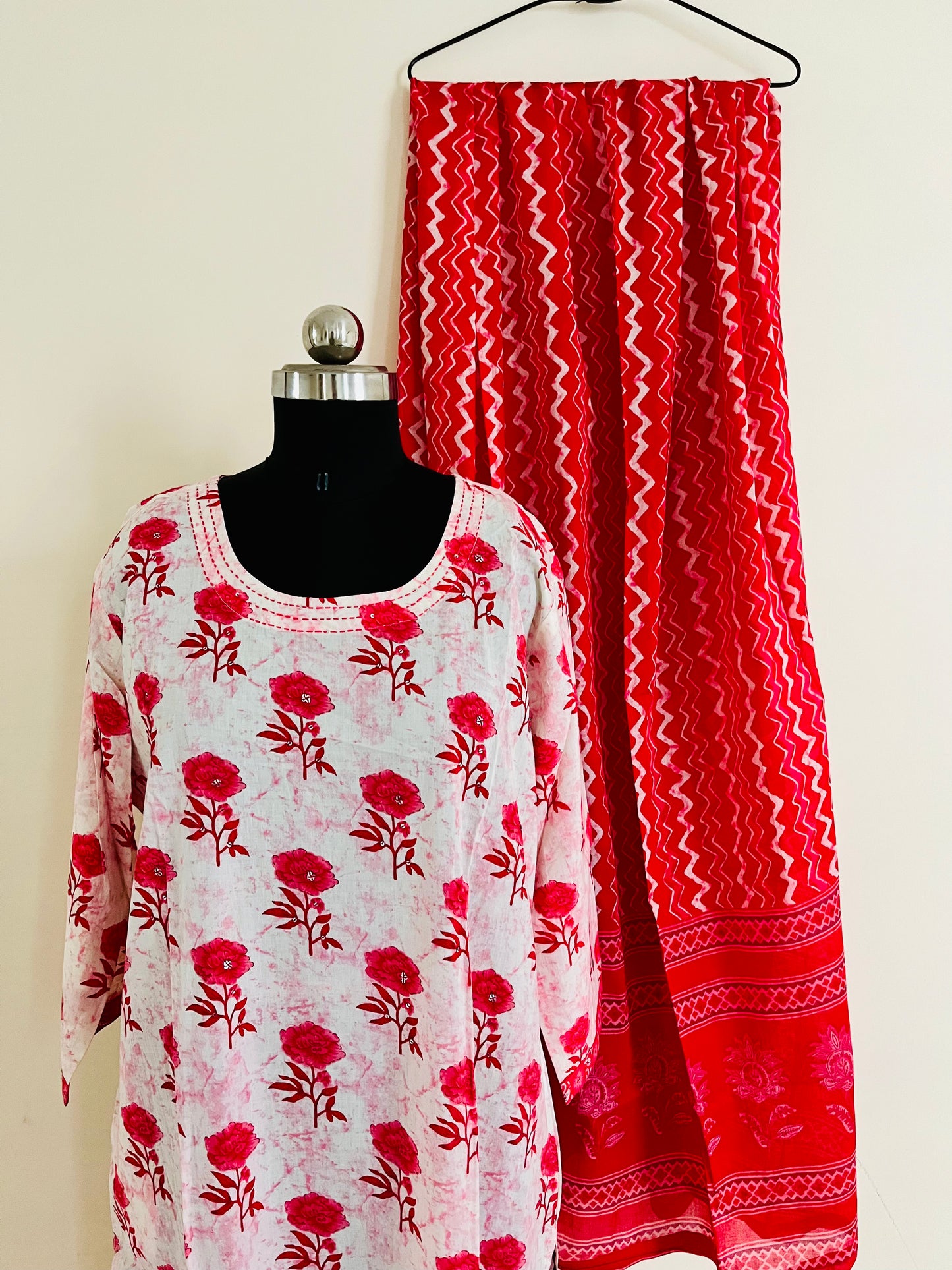 Pink Rose Kurta with Dupatta by Indian Wear with at Kamakhyaa for sustainable fashion