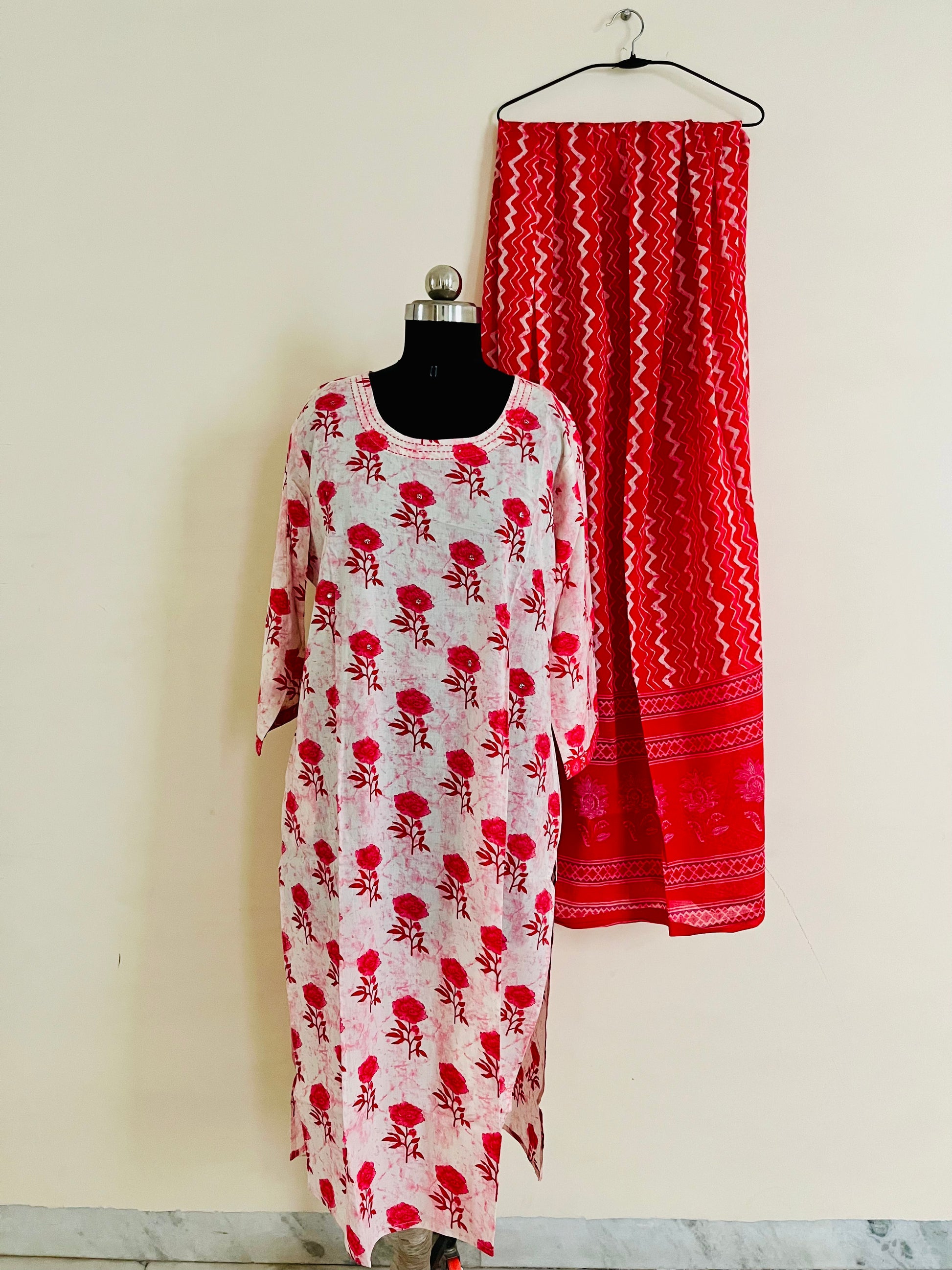 Pink Rose Kurta with Dupatta by Indian Wear with at Kamakhyaa for sustainable fashion