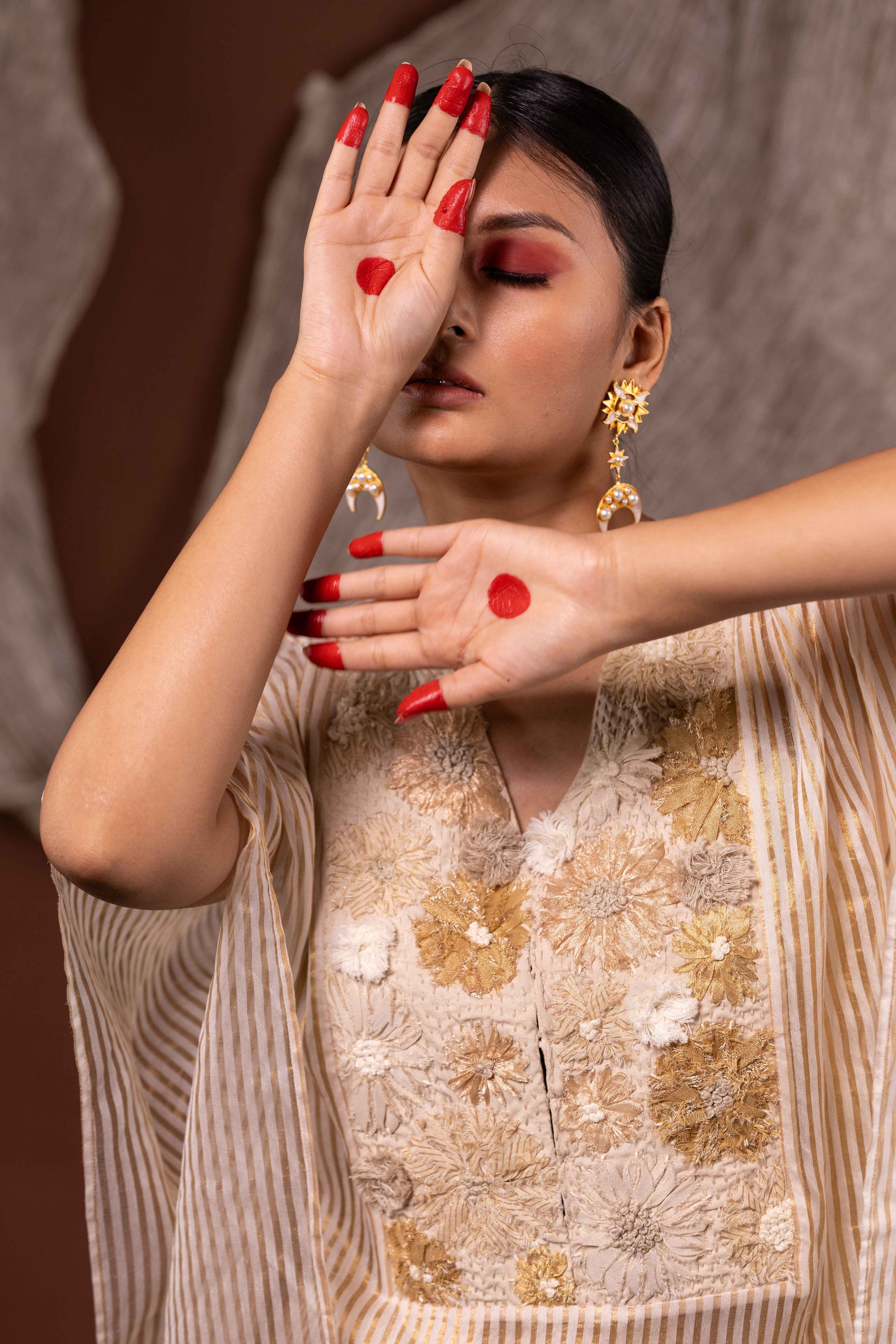 Atreyi by Chambray & Co. with Qurbat by Chambray & Co at Kamakhyaa for sustainable fashion