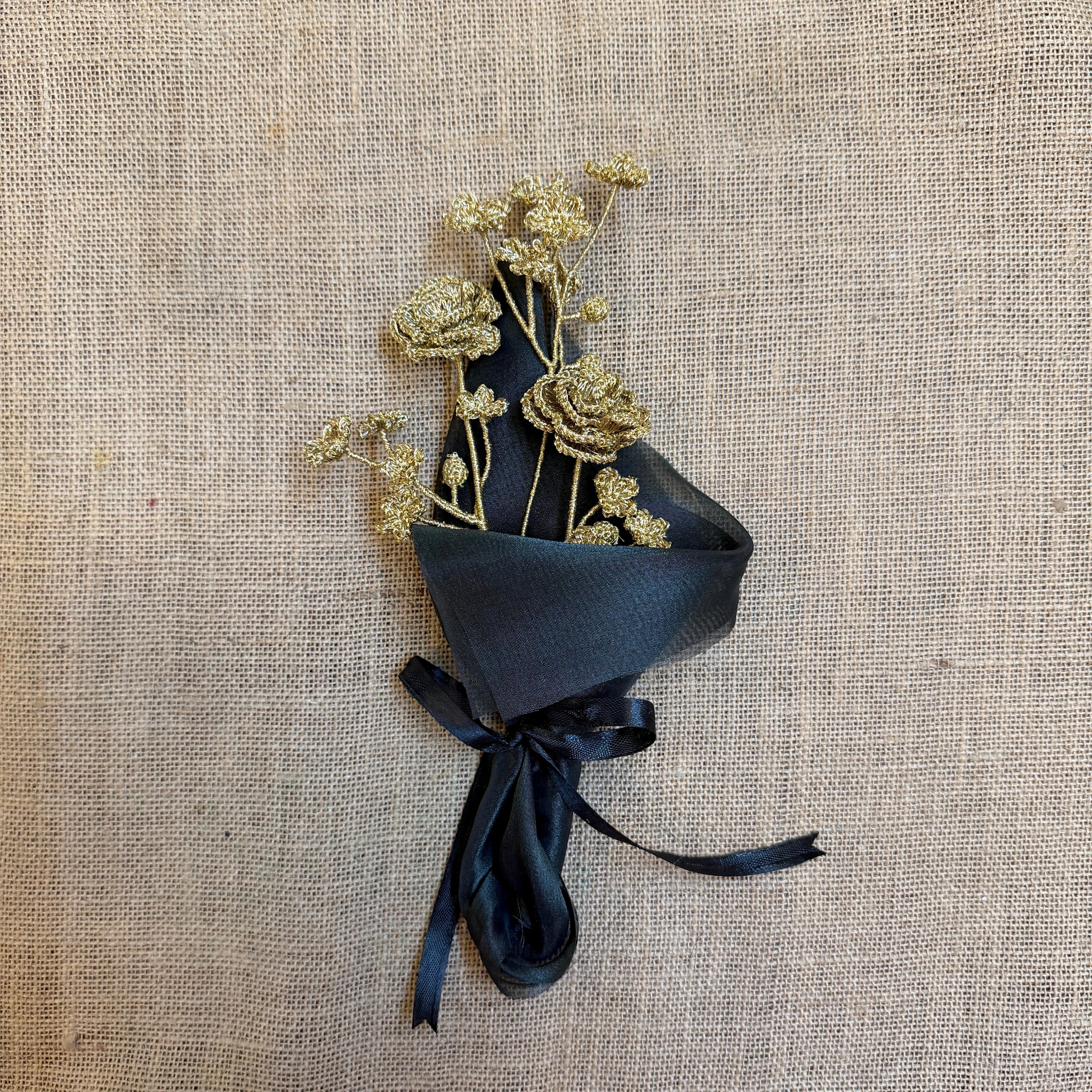 Zari Gul Blooms by Ikriit'm with bouquet, Decor at Kamakhyaa for sustainable fashion