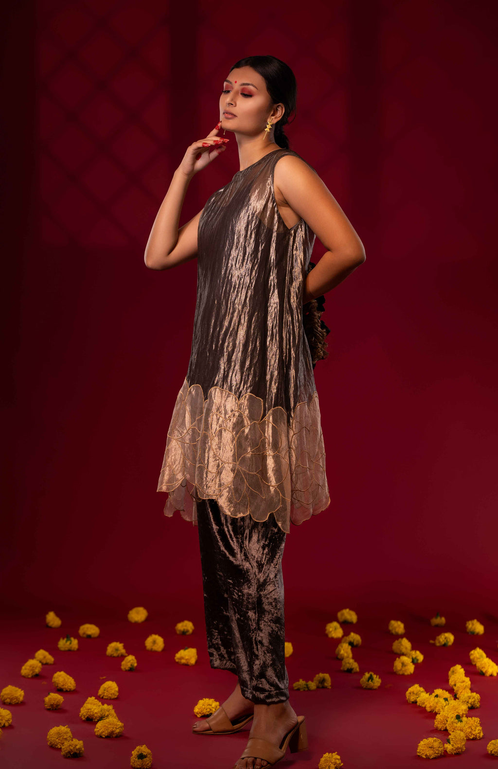 Yuvika by Chambray & Co. with Qurbat by Chambray & Co at Kamakhyaa for sustainable fashion