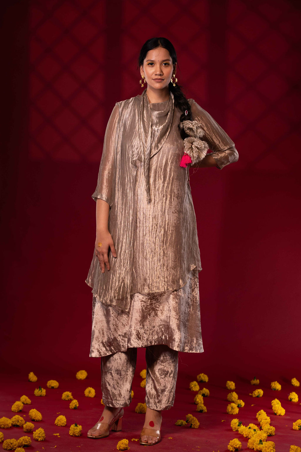 Anvi by Chambray & Co. with Qurbat by Chambray & Co at Kamakhyaa for sustainable fashion