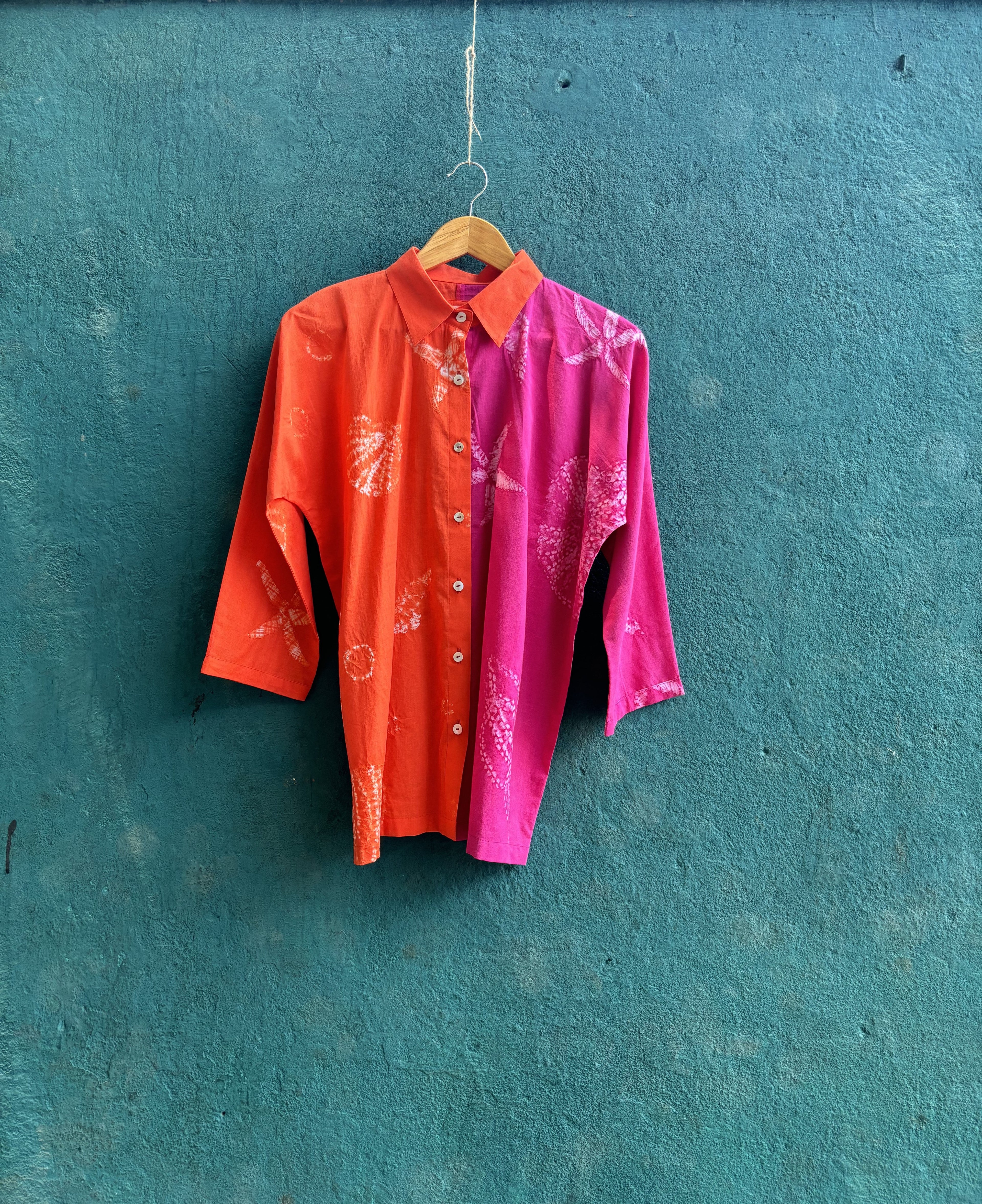 Sunset-Fade Button-Down by anushé pirani with Moana, Tops & Shirts, Womenswear at Kamakhyaa for sustainable fashion