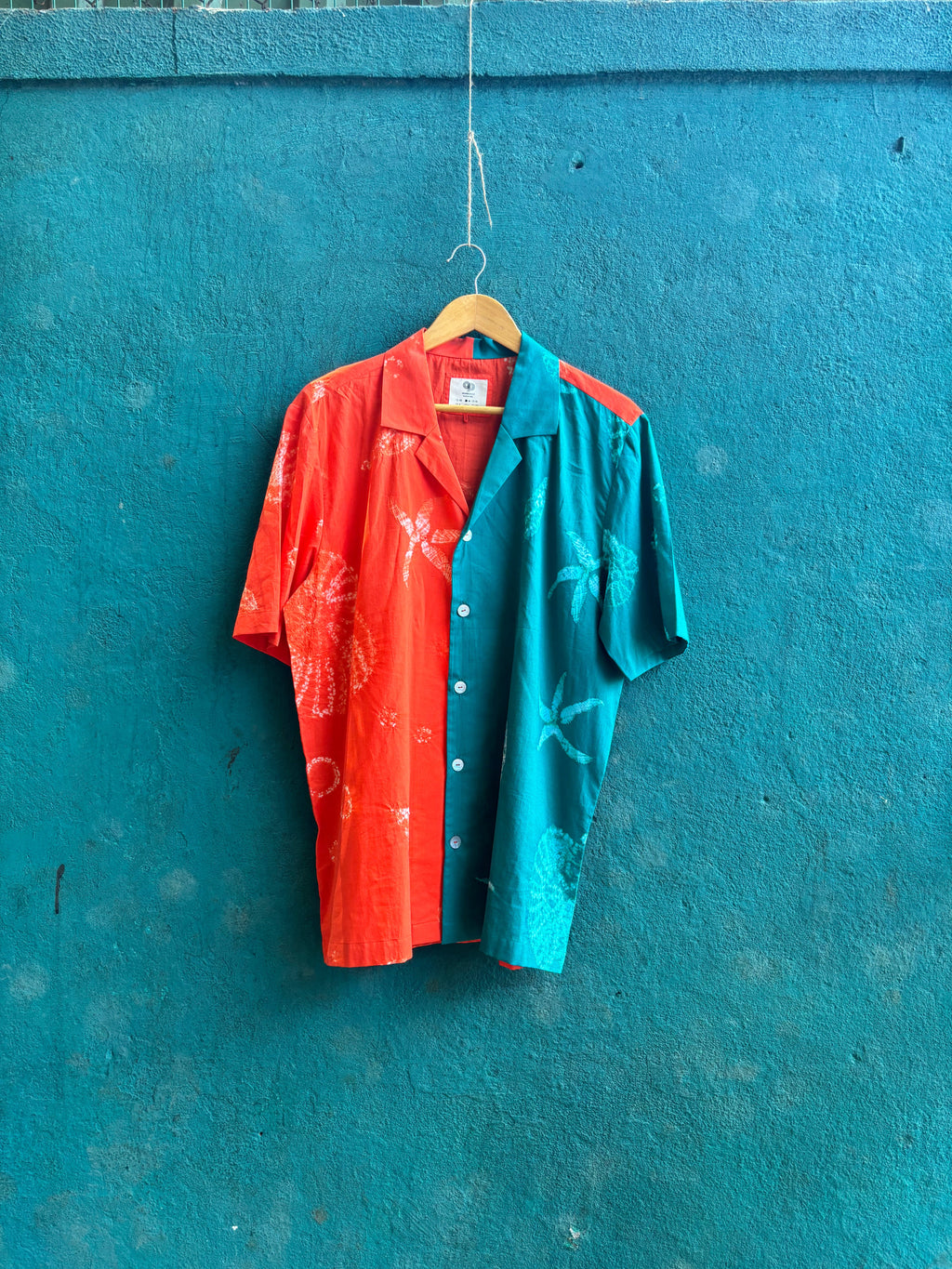 Two-Tone Moana Shirt by anushé pirani with Menswear, T-Shirts & Shirts at Kamakhyaa for sustainable fashion