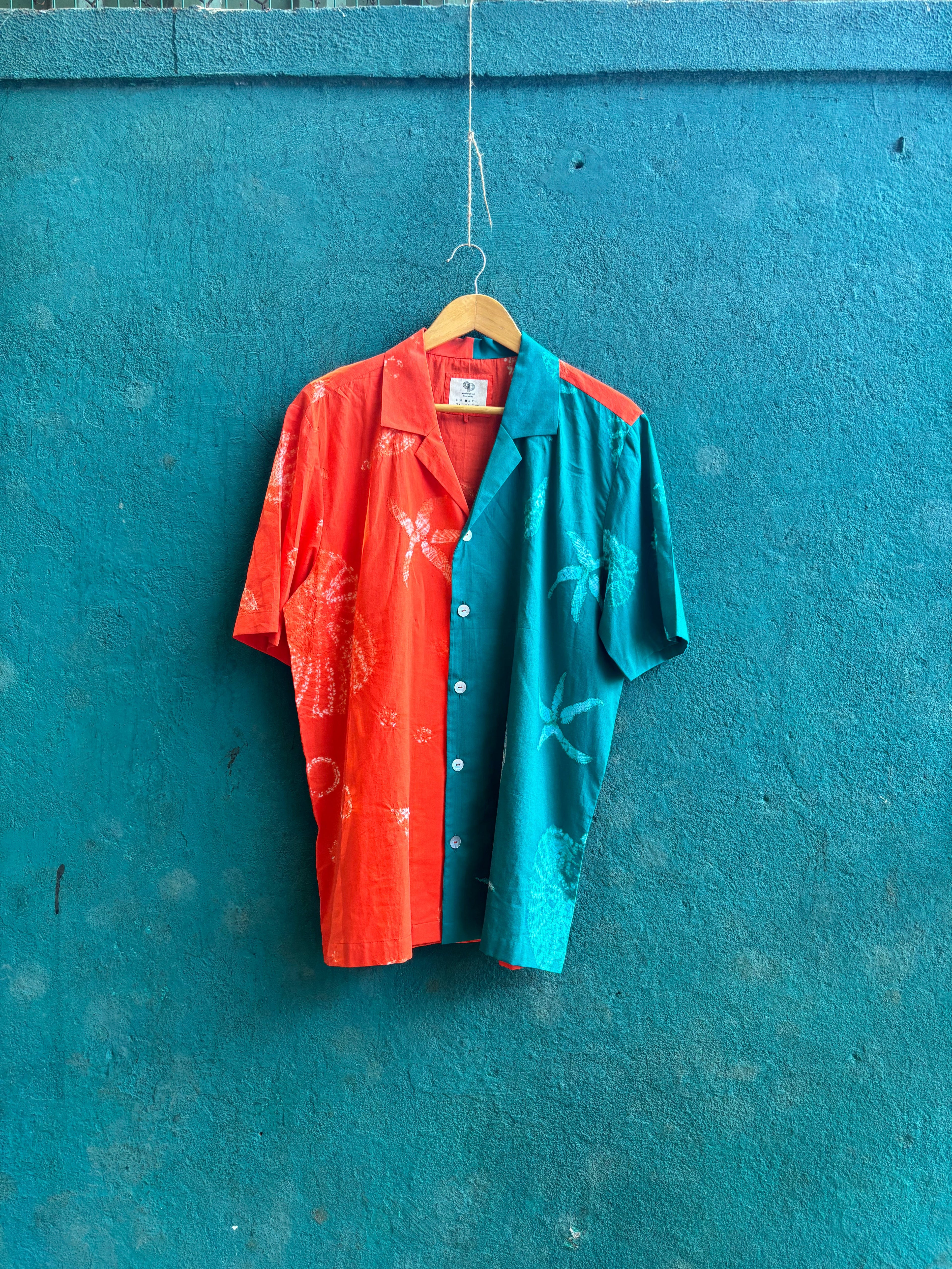 Two-Tone Moana Shirt by anushé pirani with Menswear, T-Shirts & Shirts at Kamakhyaa for sustainable fashion
