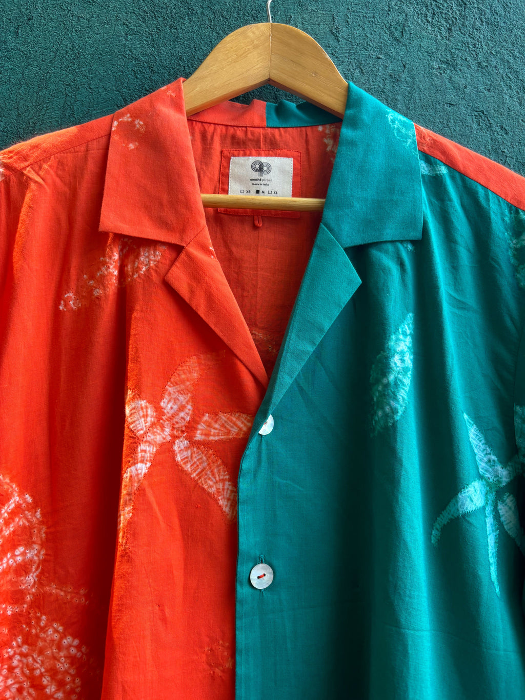 Two-Tone Moana Shirt by anushé pirani with Menswear, T-Shirts & Shirts at Kamakhyaa for sustainable fashion