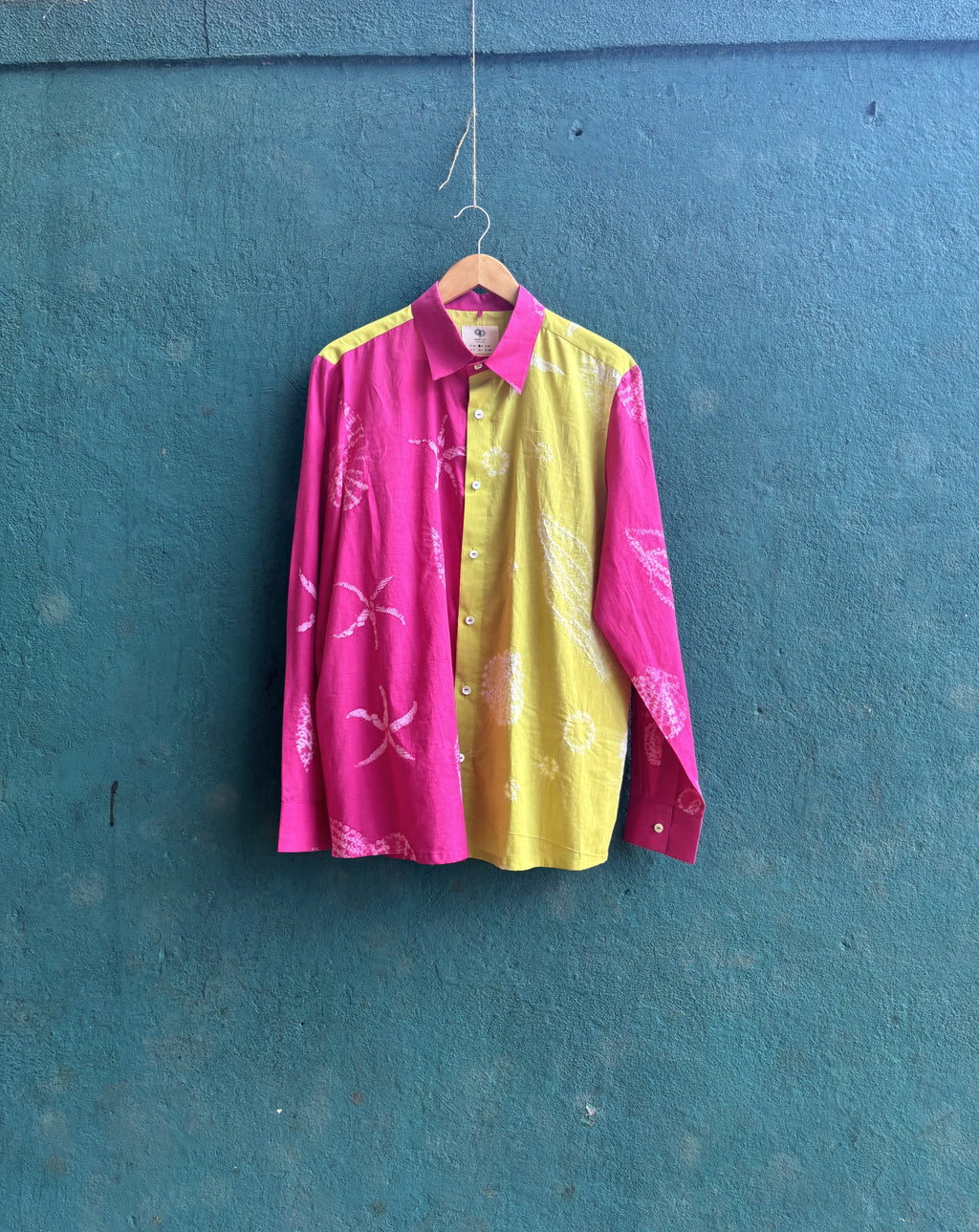 Two-Tone Resort Shirt by anushé pirani with Menswear, Moana, T-Shirts & Shirts at Kamakhyaa for sustainable fashion