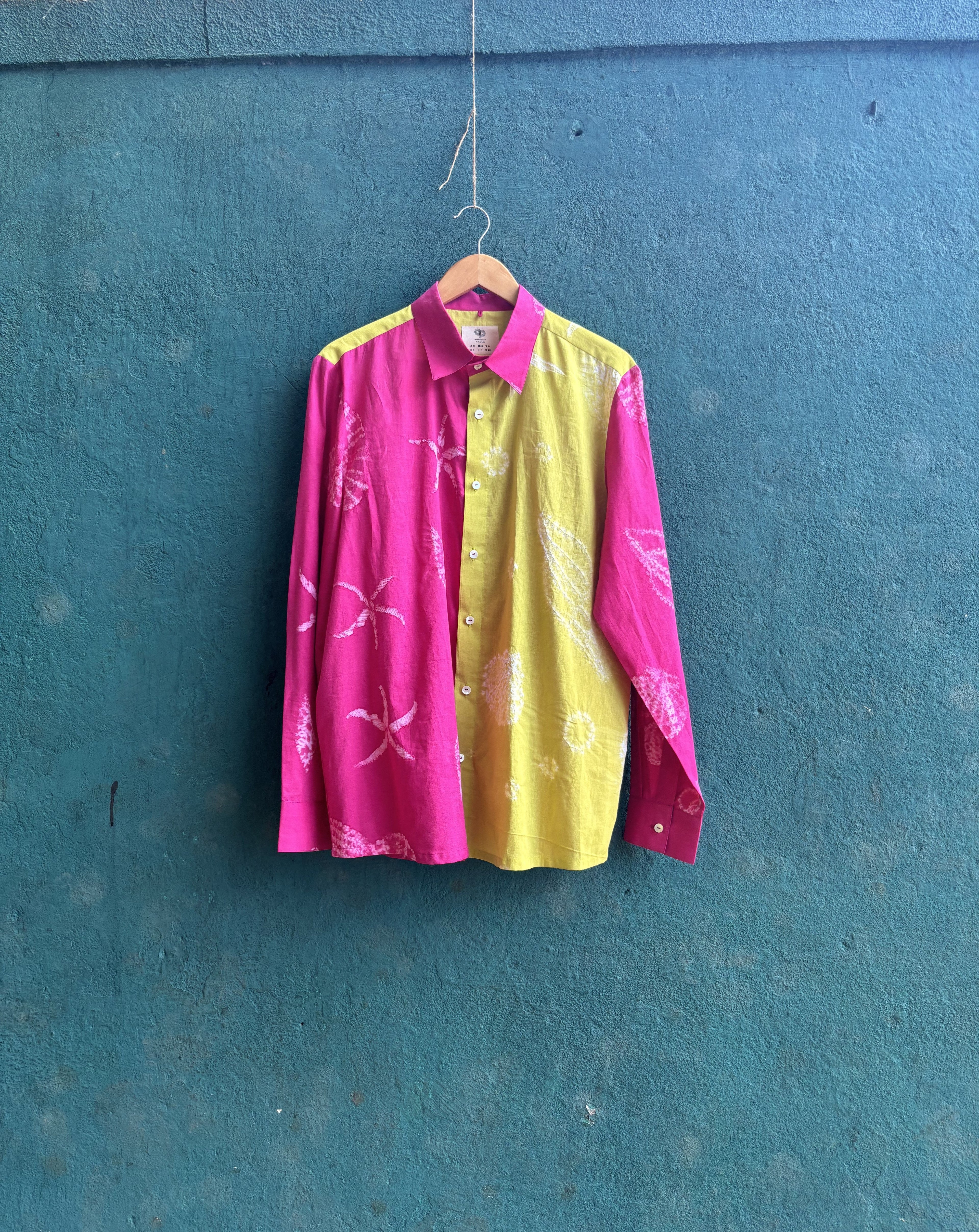 Two-Tone Resort Shirt by anushé pirani with Menswear, Moana, T-Shirts & Shirts at Kamakhyaa for sustainable fashion