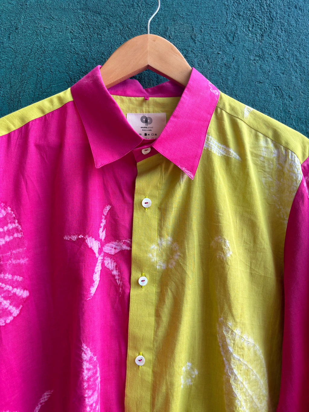 Two-Tone Resort Shirt by anushé pirani with Menswear, Moana, T-Shirts & Shirts at Kamakhyaa for sustainable fashion