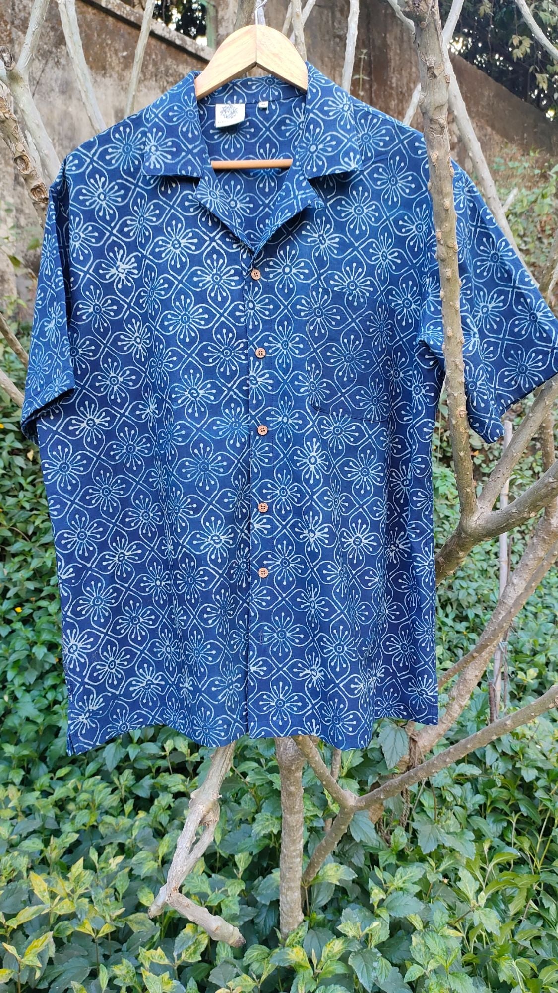 Iris Blue Shirt by My Store with at Kamakhyaa for sustainable fashion