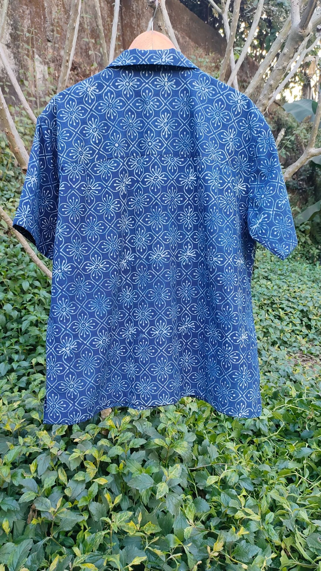 Iris Blue Shirt by My Store with at Kamakhyaa for sustainable fashion