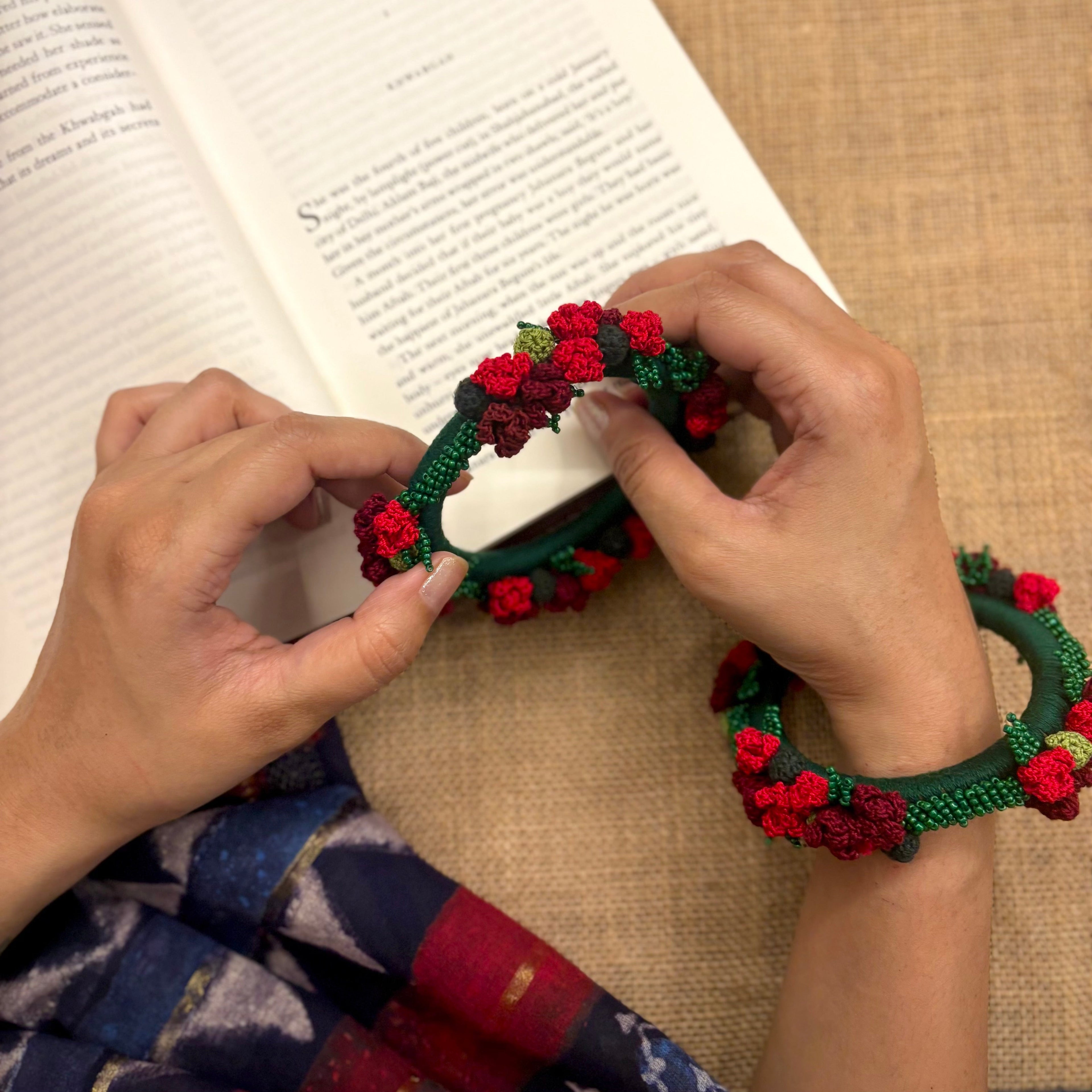 Ruhani Bangles Set of Two by Ikriit'm with Bangle at Kamakhyaa for sustainable fashion