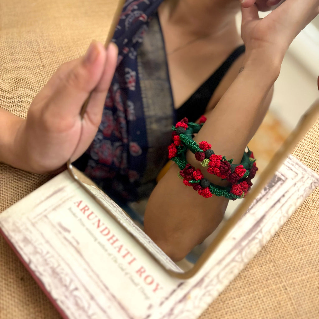 Ruhani Bangles Set of Two by Ikriit'm with Bangle at Kamakhyaa for sustainable fashion