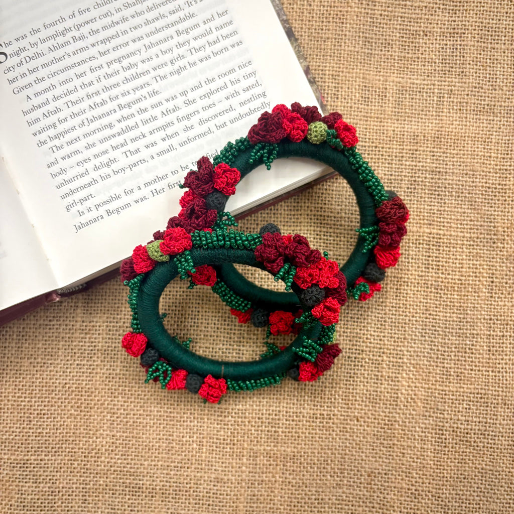 Ruhani Bangles Set of Two by Ikriit'm with Bangle at Kamakhyaa for sustainable fashion