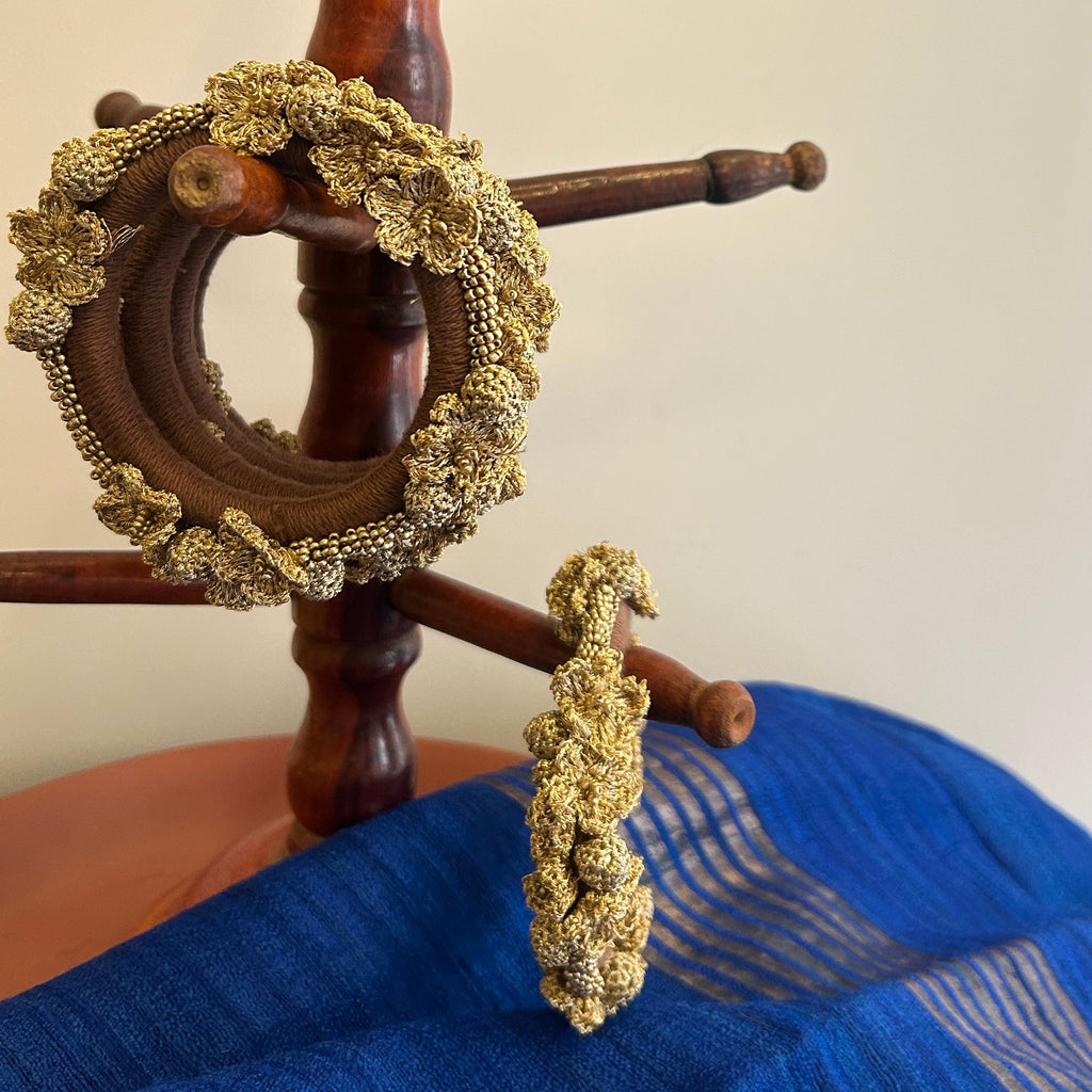 Sunheri Bangles Set of Two by Ikriit'm with Bangle at Kamakhyaa for sustainable fashion