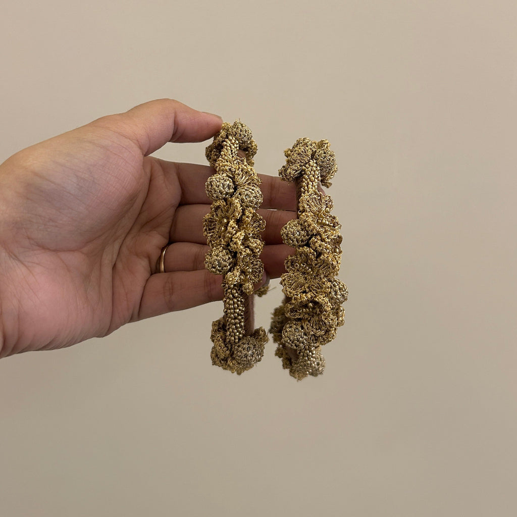 Sunheri Bangles Set of Two by Ikriit'm with Bangle at Kamakhyaa for sustainable fashion