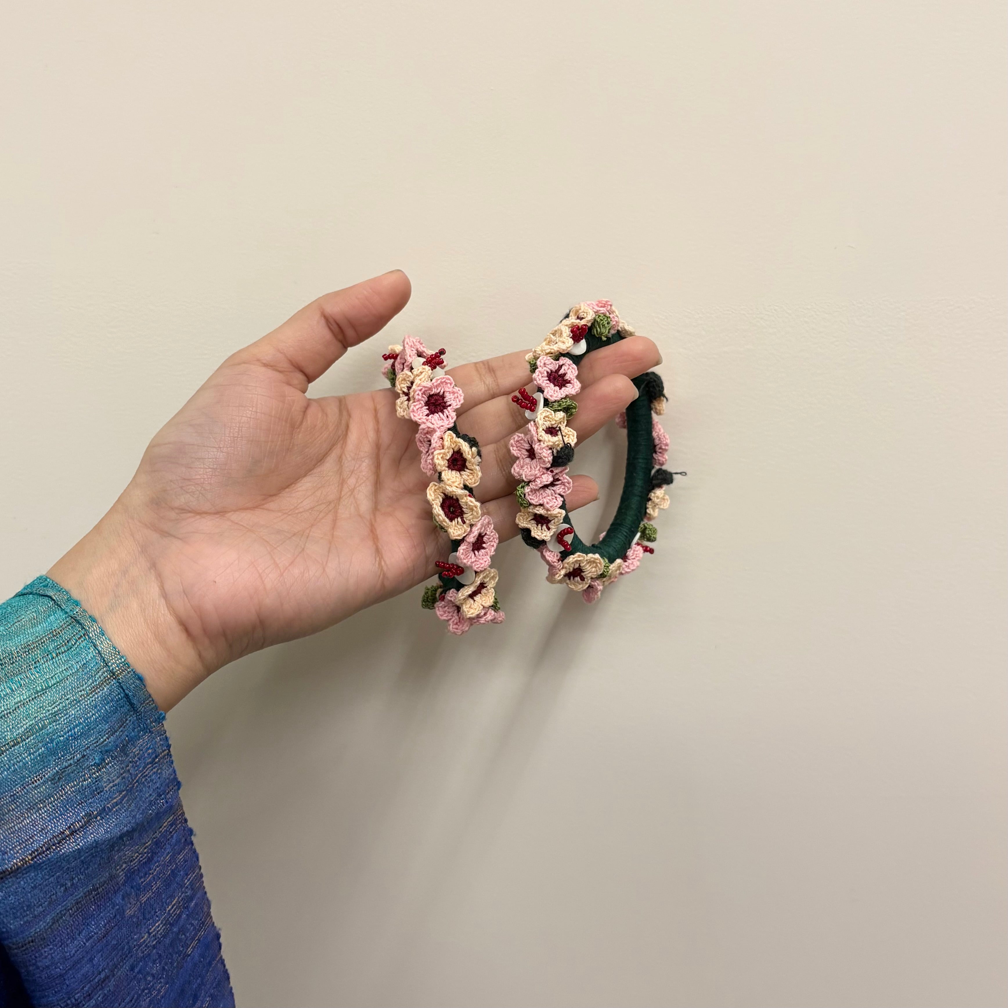 Gulabi Phool Bangles Set of Two by Ikriit'm with Bangle at Kamakhyaa for sustainable fashion