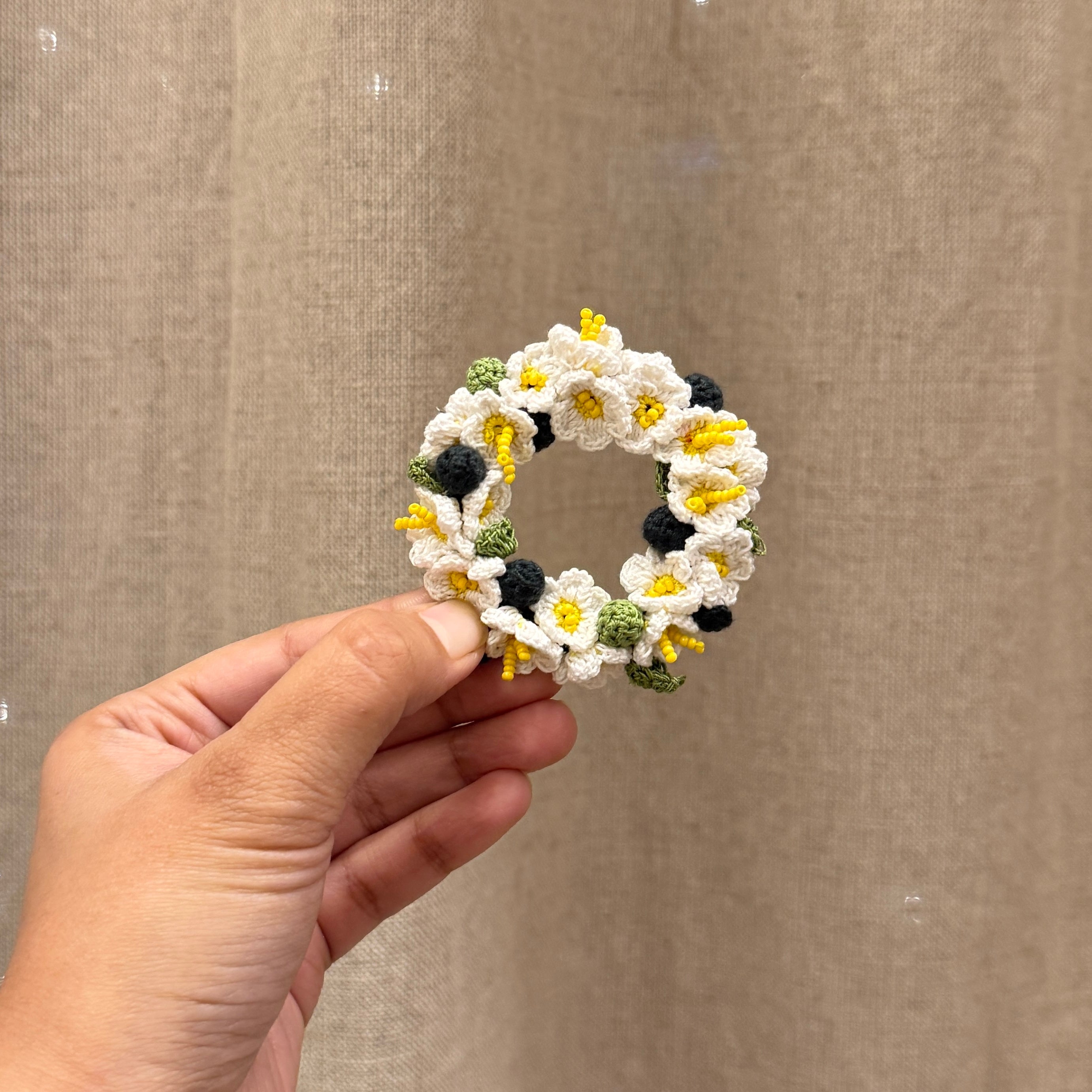 Safed Gul Brooch by Ikriit'm with brooch at Kamakhyaa for sustainable fashion