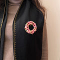 Gulabi Gul Brooch by Ikriit'm with brooch at Kamakhyaa for sustainable fashion