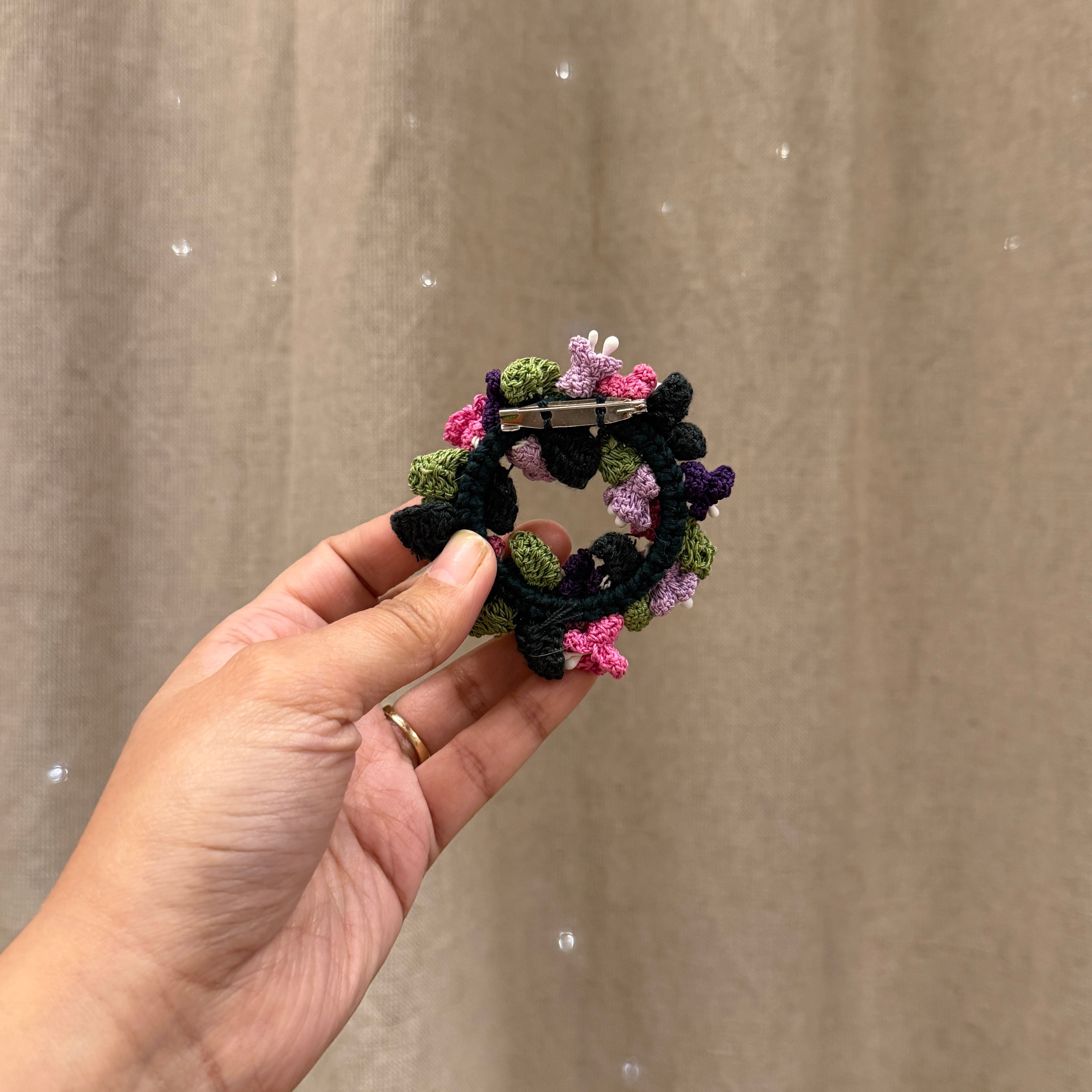 Guldasta Brooch by Ikriit'm with brooch at Kamakhyaa for sustainable fashion