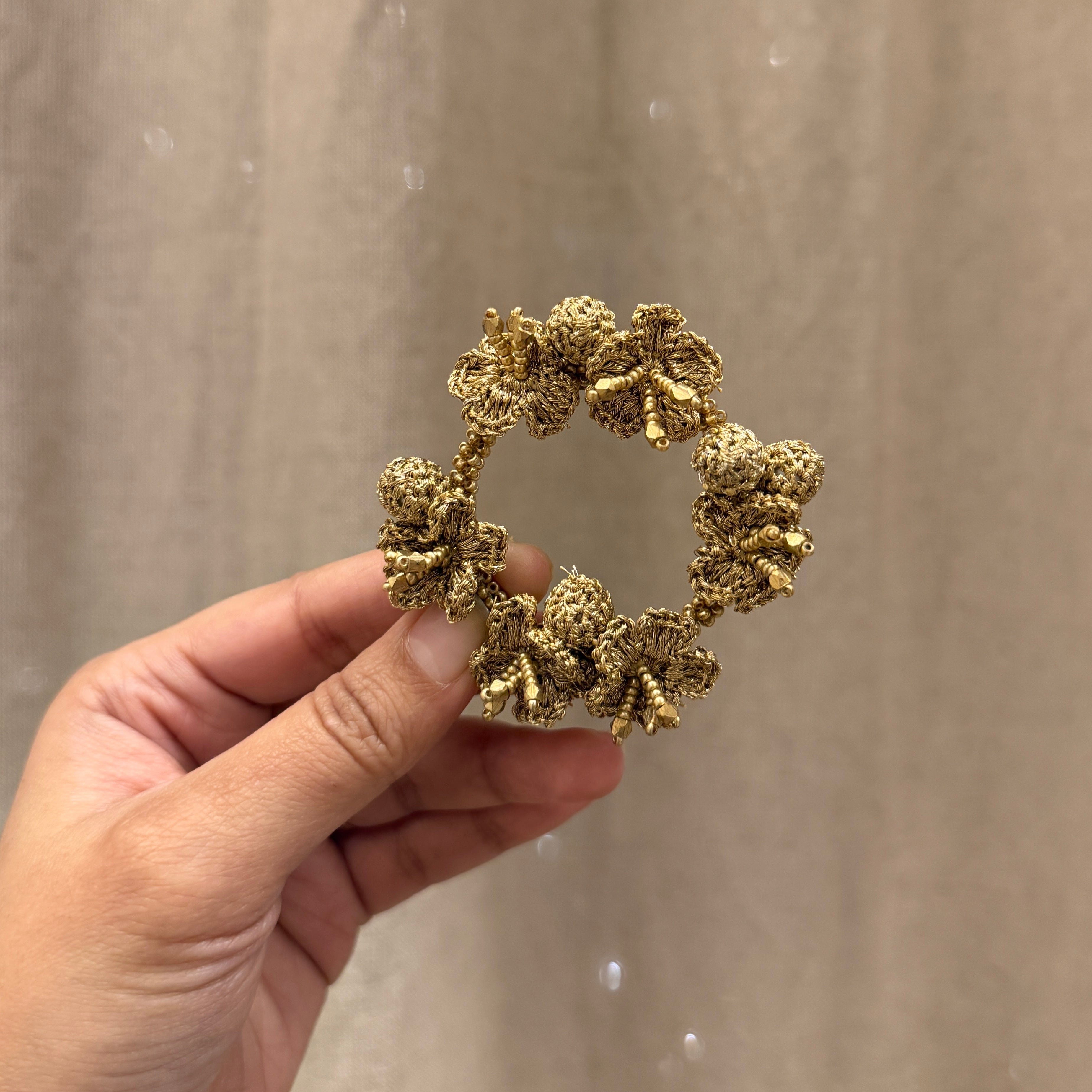 Sunhera Gul Brooch by Ikriit'm with brooch at Kamakhyaa for sustainable fashion