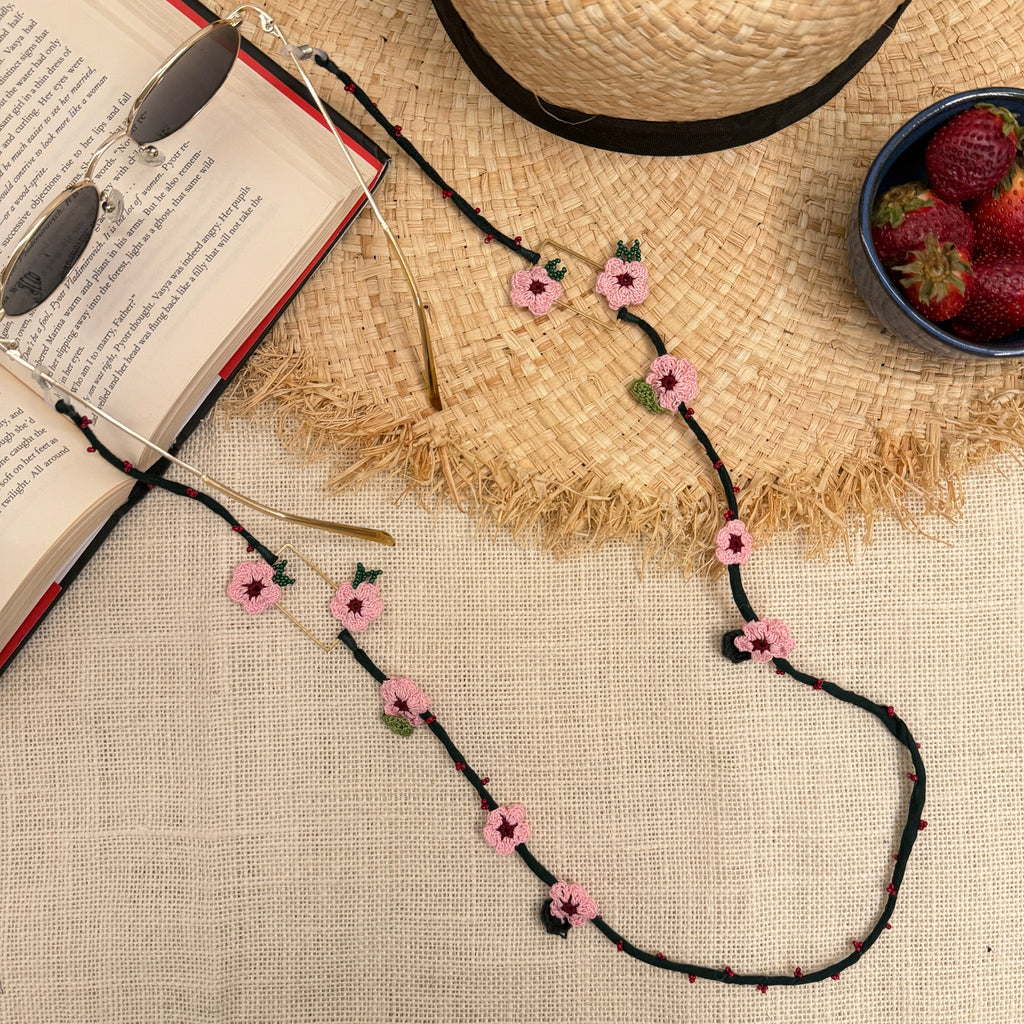 Gulabi Phool Specs String by Ikriit'm with Specs Strings at Kamakhyaa for sustainable fashion