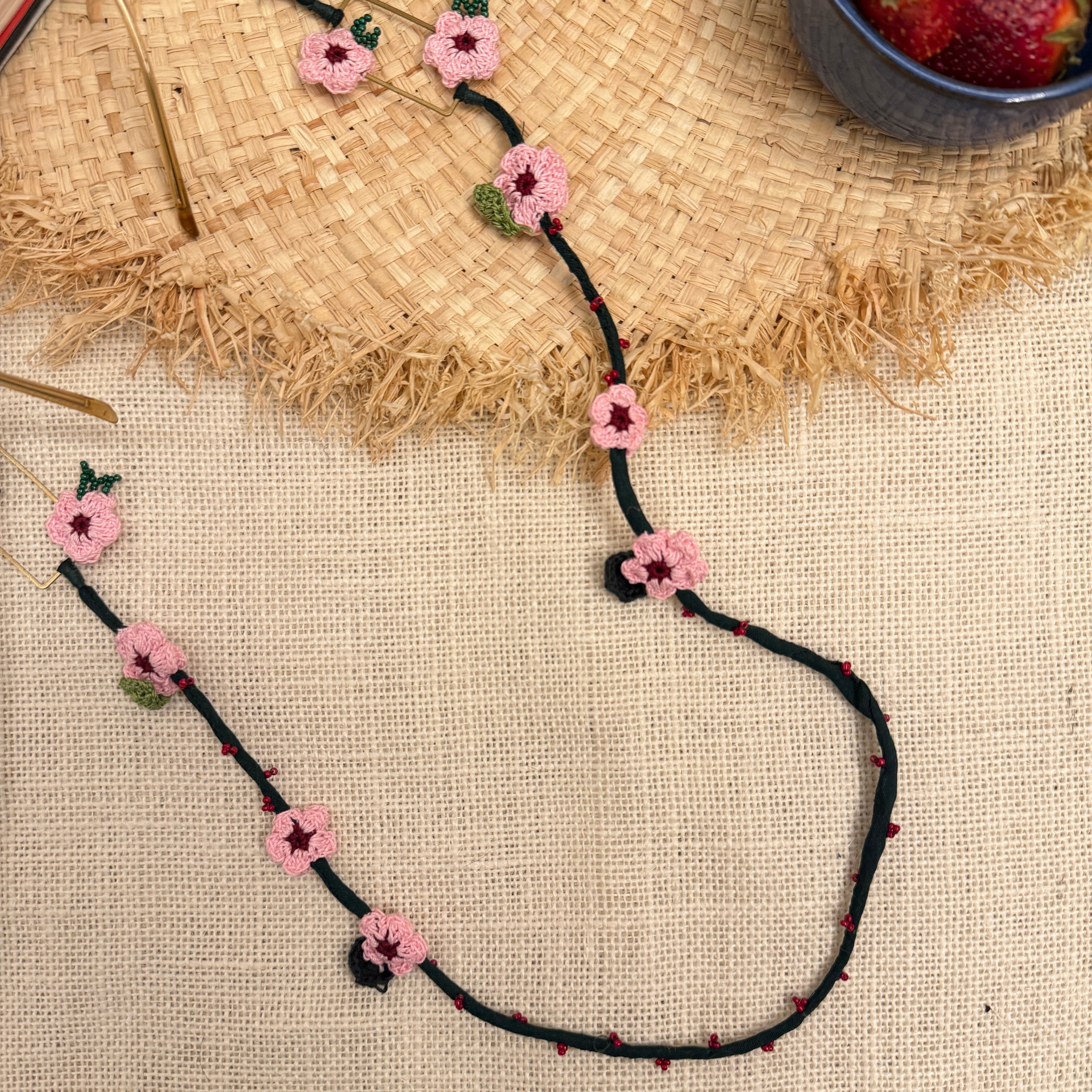 Gulabi Phool Specs String by Ikriit'm with Specs Strings at Kamakhyaa for sustainable fashion