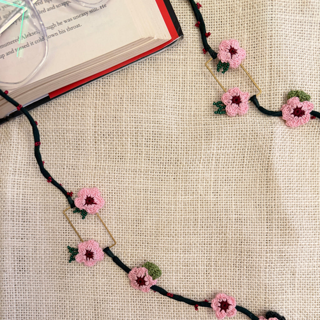 Gulabi Phool Specs String by Ikriit'm with Specs Strings at Kamakhyaa for sustainable fashion