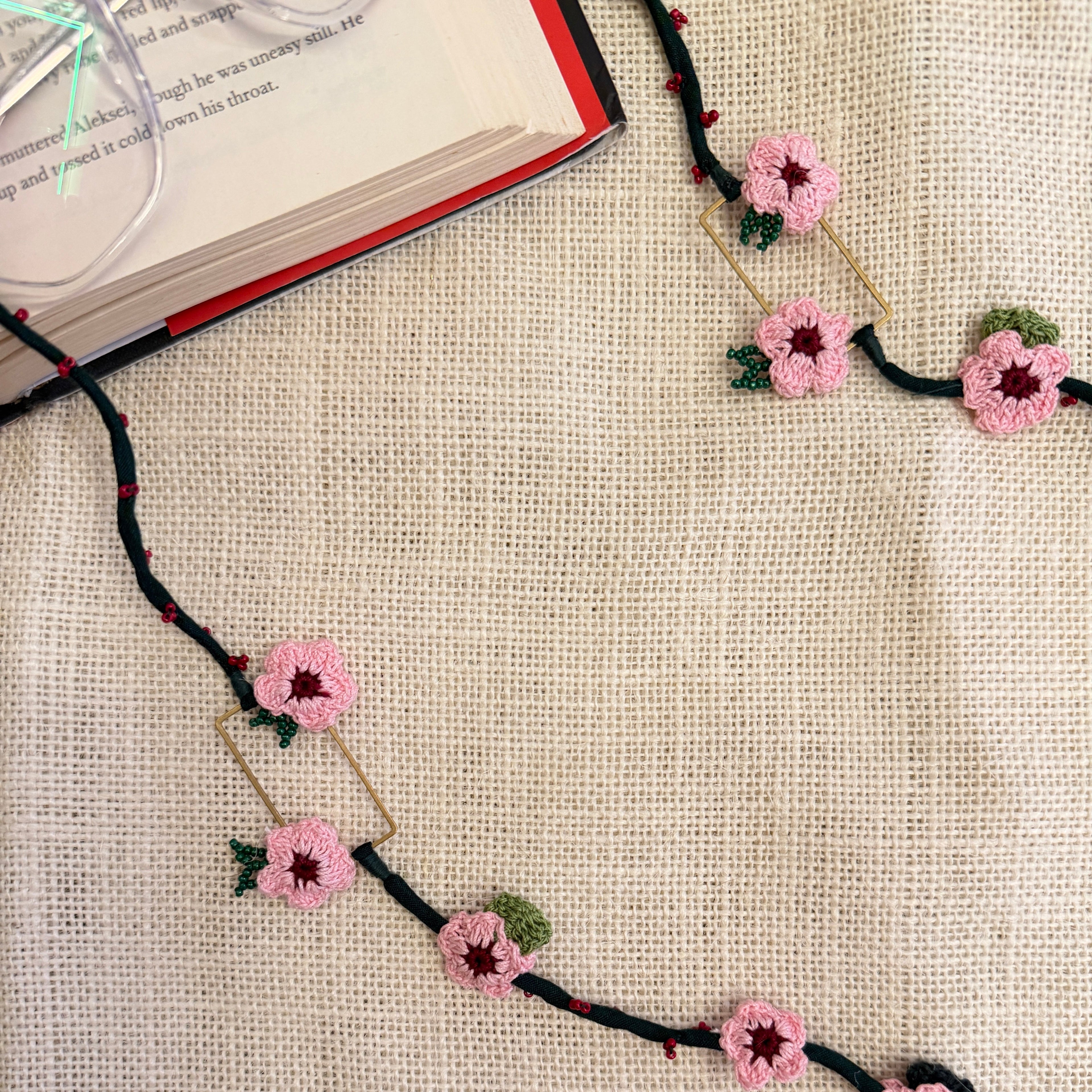 Gulabi Phool Specs String by Ikriit'm with Specs Strings at Kamakhyaa for sustainable fashion